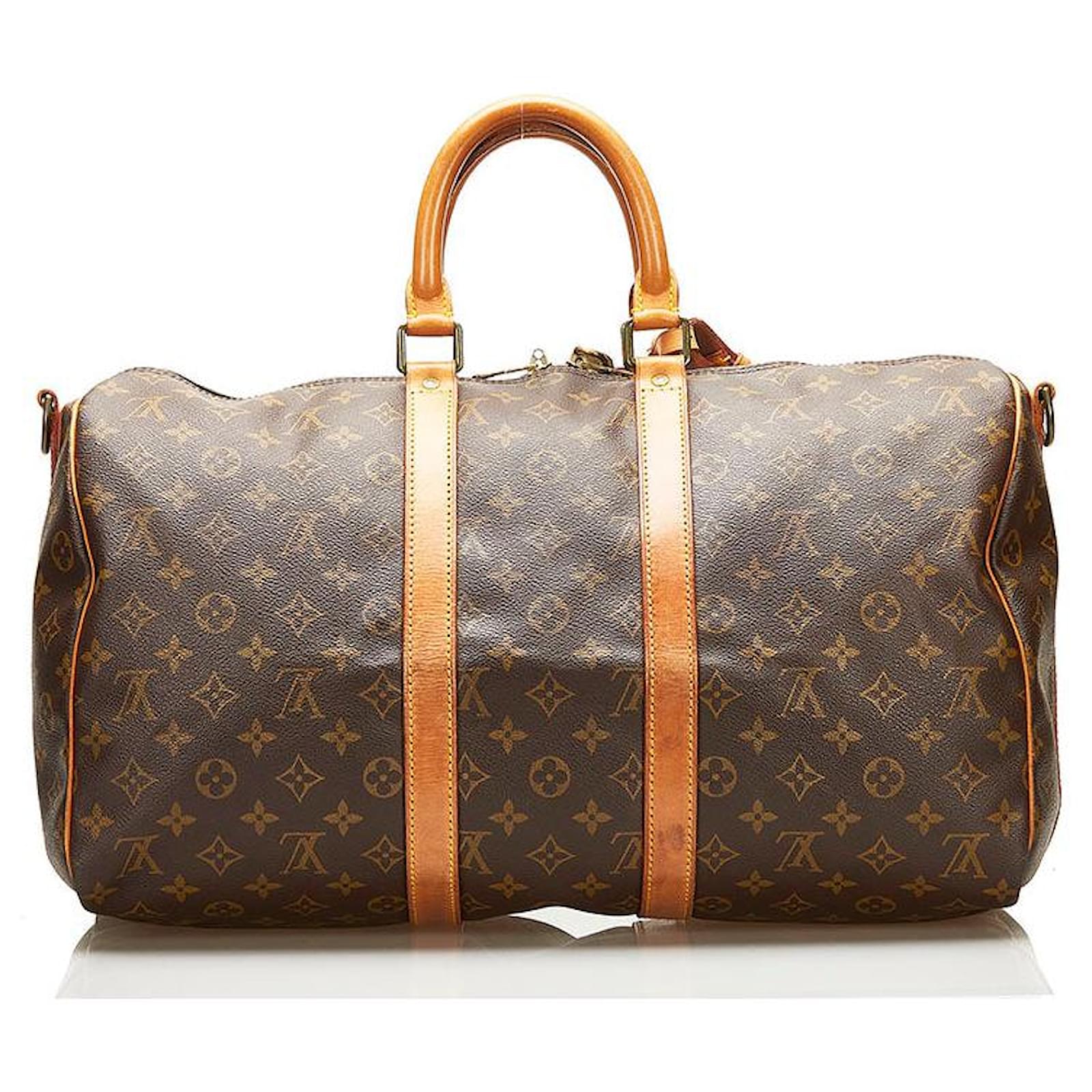 Louis Vuitton Keepall Bandouliere 45 Game On Monogram in Coated Canvas with  Goldtone  GB