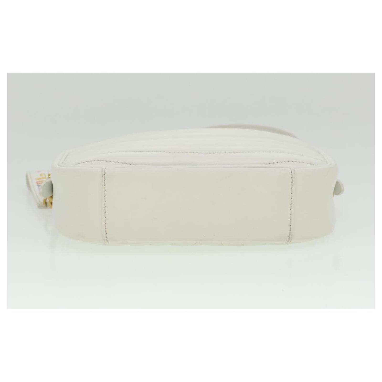 LOUIS VUITTON New Camera Shoulder Bag Leather White M53863 Auth bs3471  ref.758628 - Joli Closet