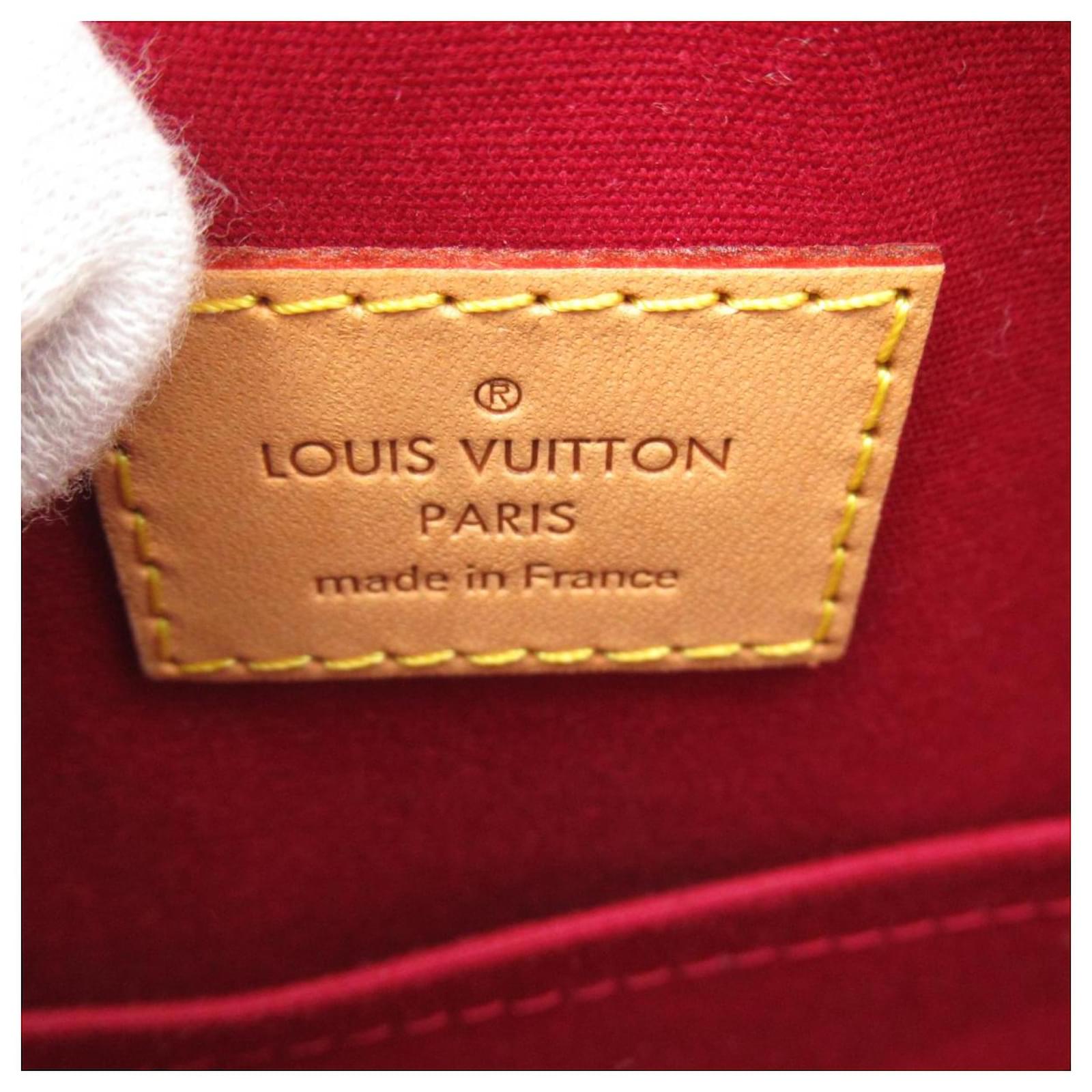 Louis Vuitton Monogram Vernis Montaigne BB M50187 Red Leather