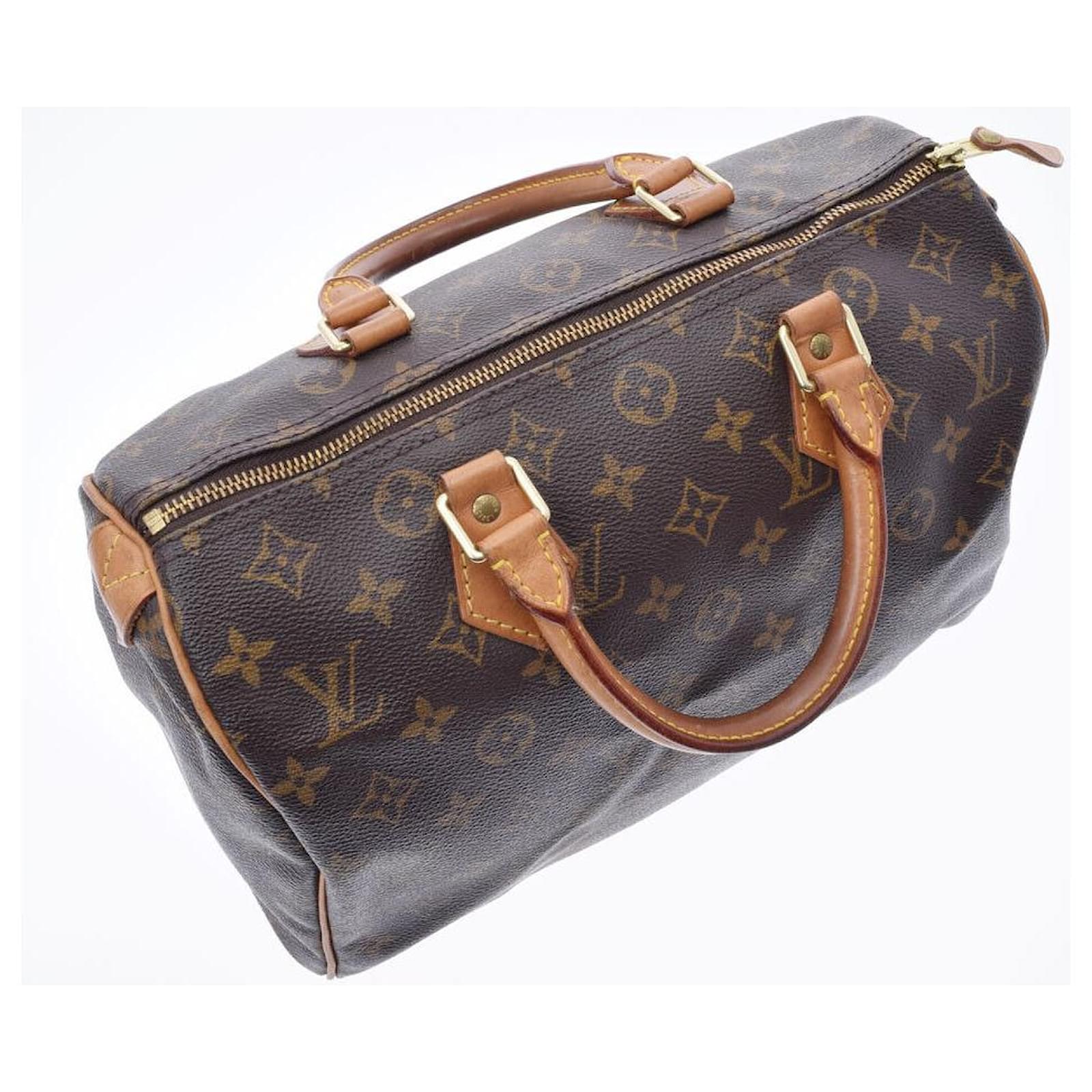 Louis Vuitton Speedy 30 Brown Cloth Ref759649 Joli Closet 0469