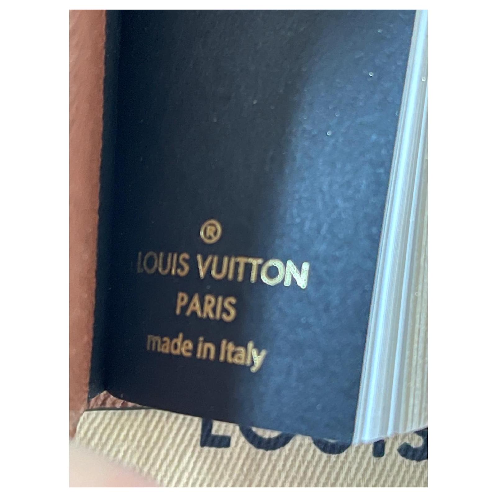 Louis Vuitton lv book key ring Brown Leather ref.764464 - Joli Closet