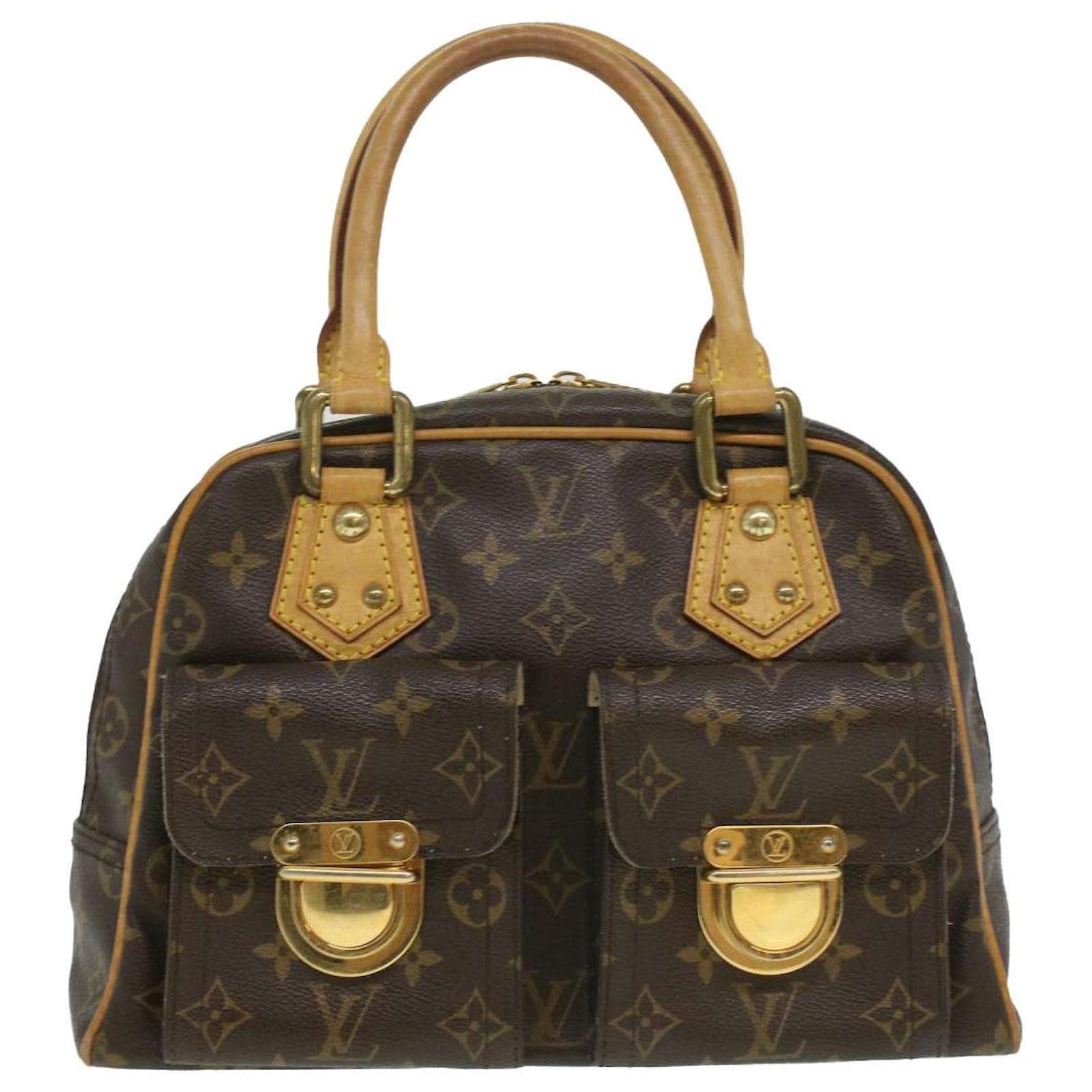 Louis Vuitton Handbag Manhattan PM Brown Monogram M40026 VI0095 LOUIS