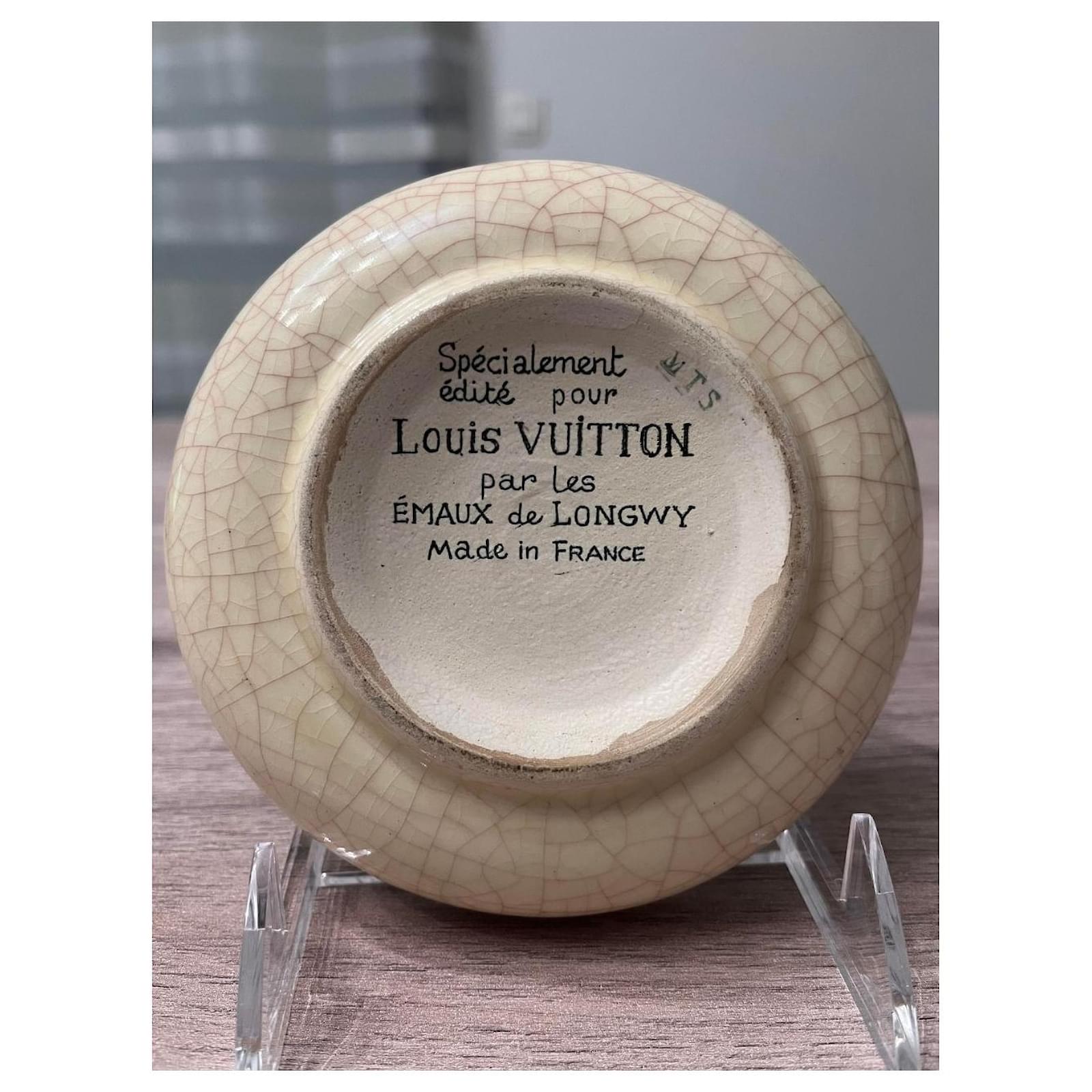 Louis Vuitton Brown Monogram Ceramic Ash Tray
