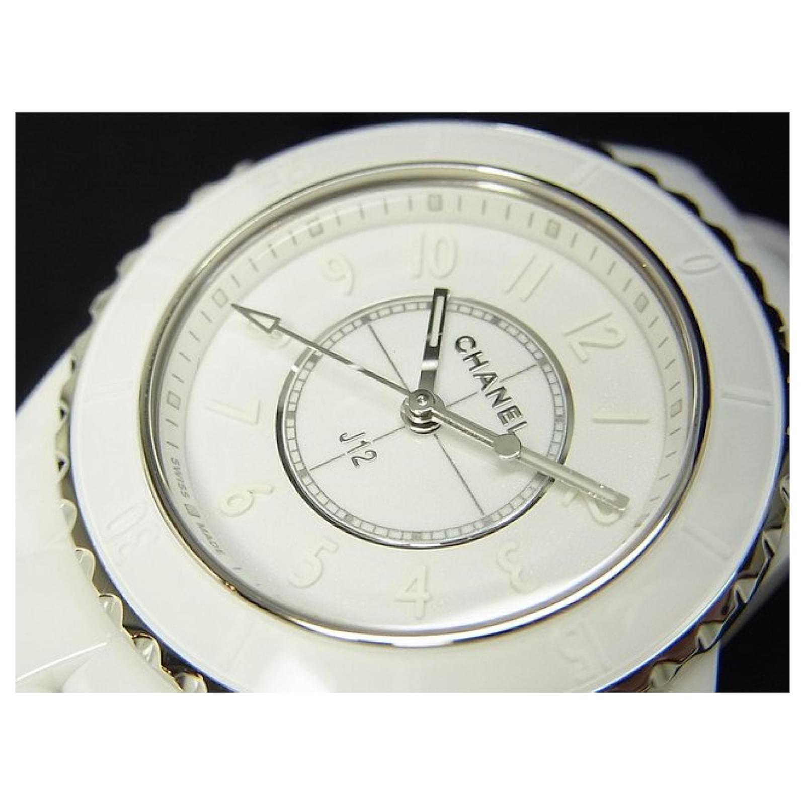 Chanel J12 Phantom White Dial Ladies Watch H6186 for Women