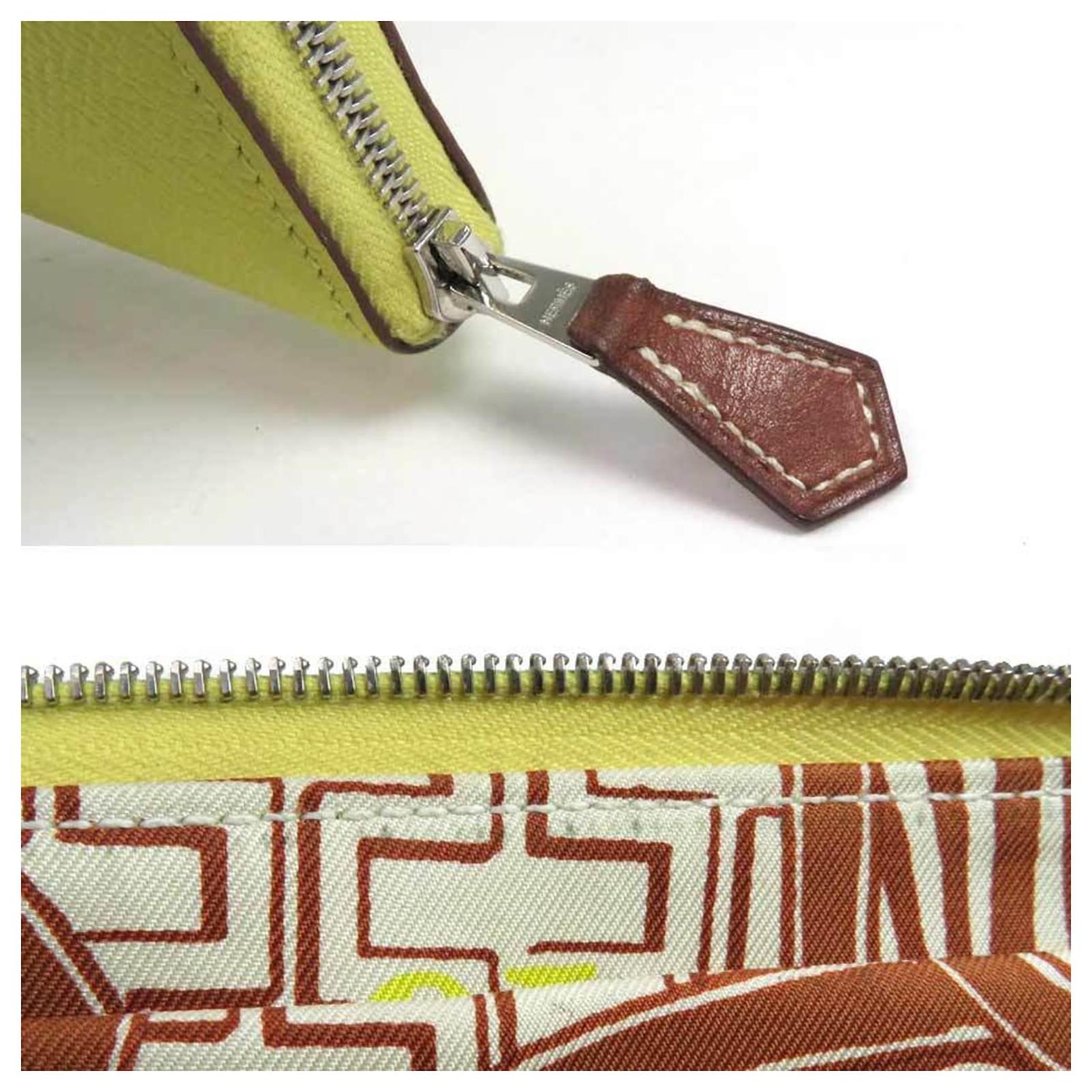 Azap Hermès Silk'In Green Leather ref.765408 Joli Closet