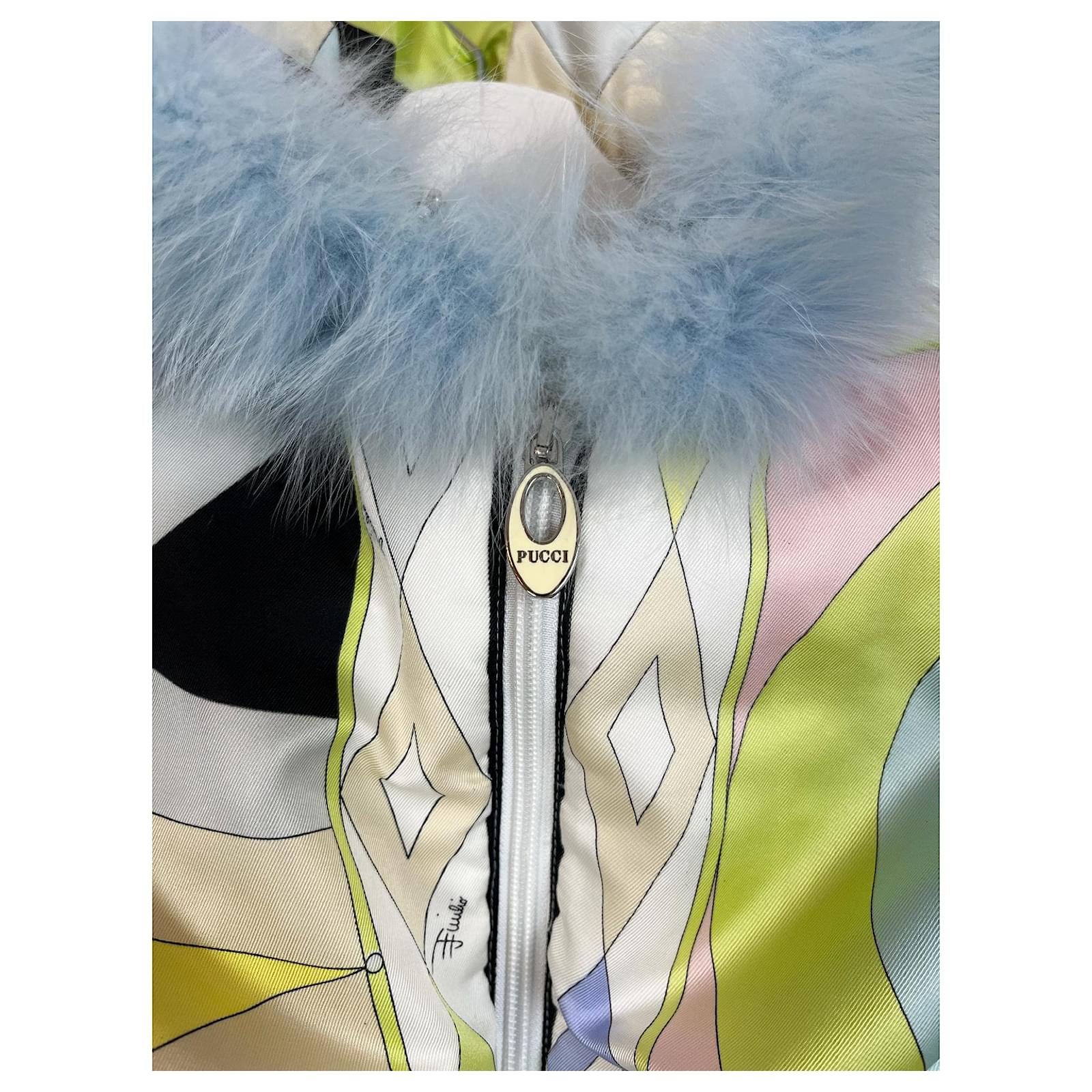 Emilio Pucci Puffer jacket Pink White Blue Green Cream