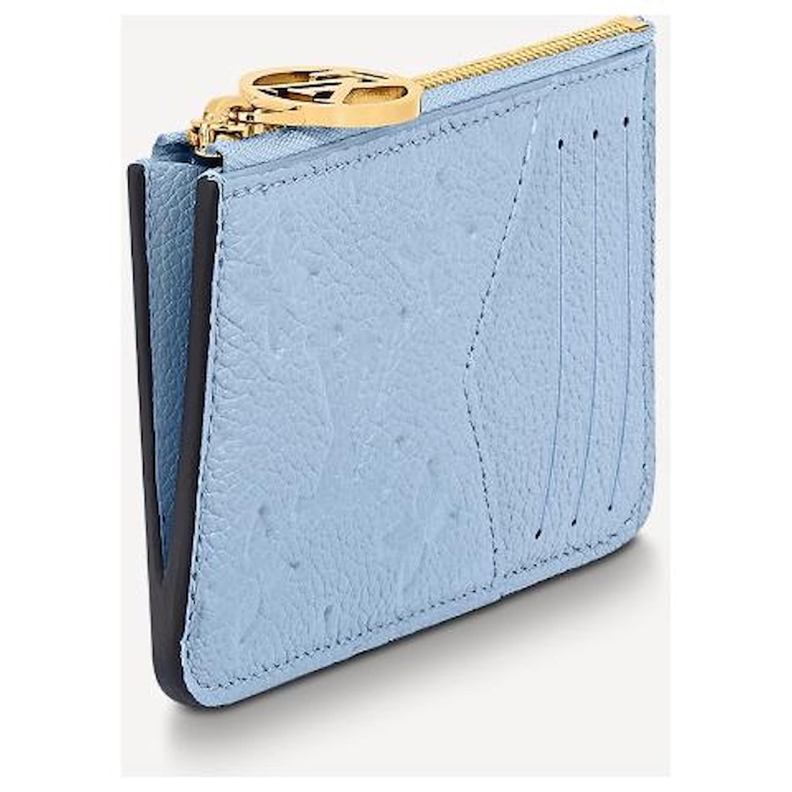 Louis Vuitton LV Romy cardholder nuage blue Leather ref.767297