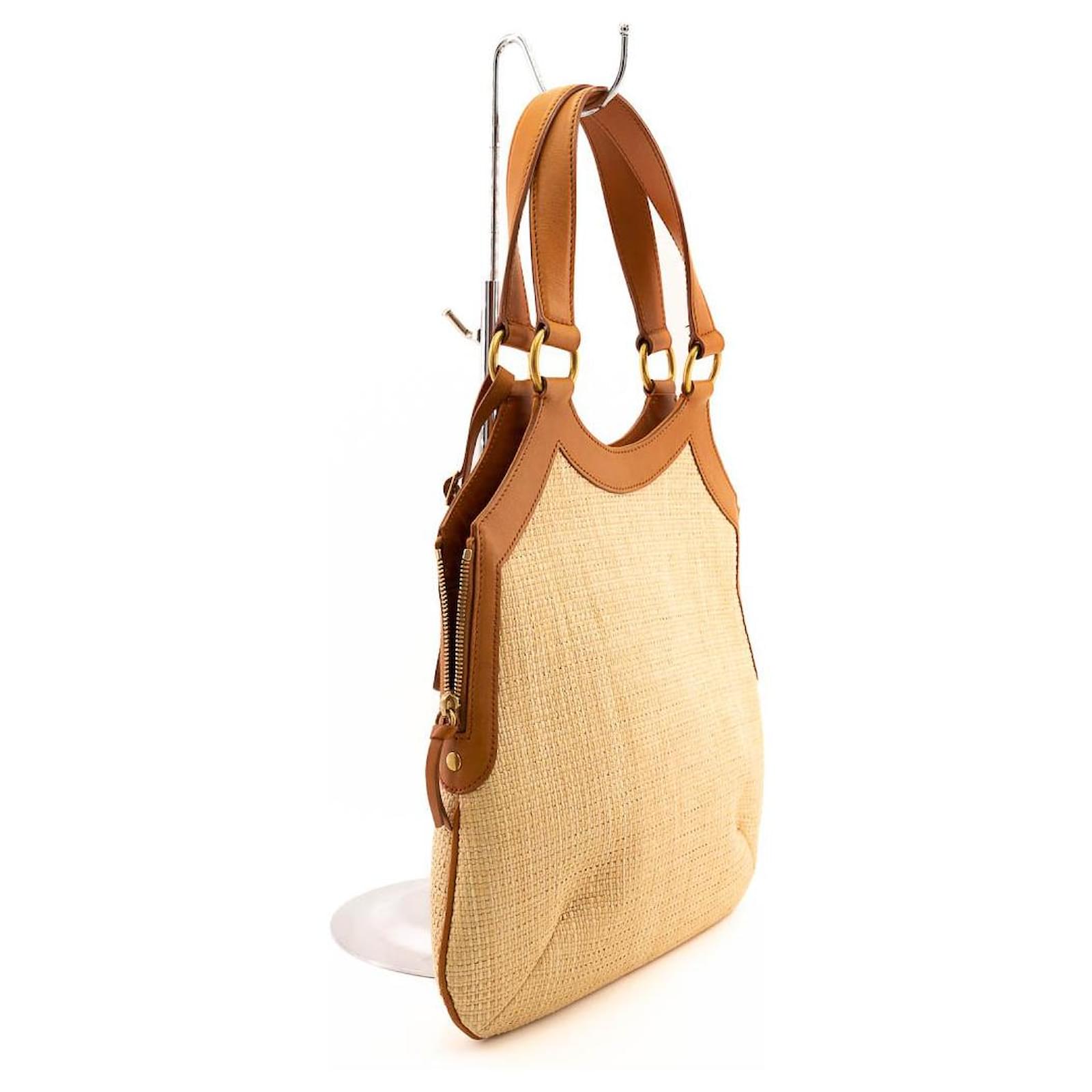 Louis Vuitton Womens Straw Bags, Brown