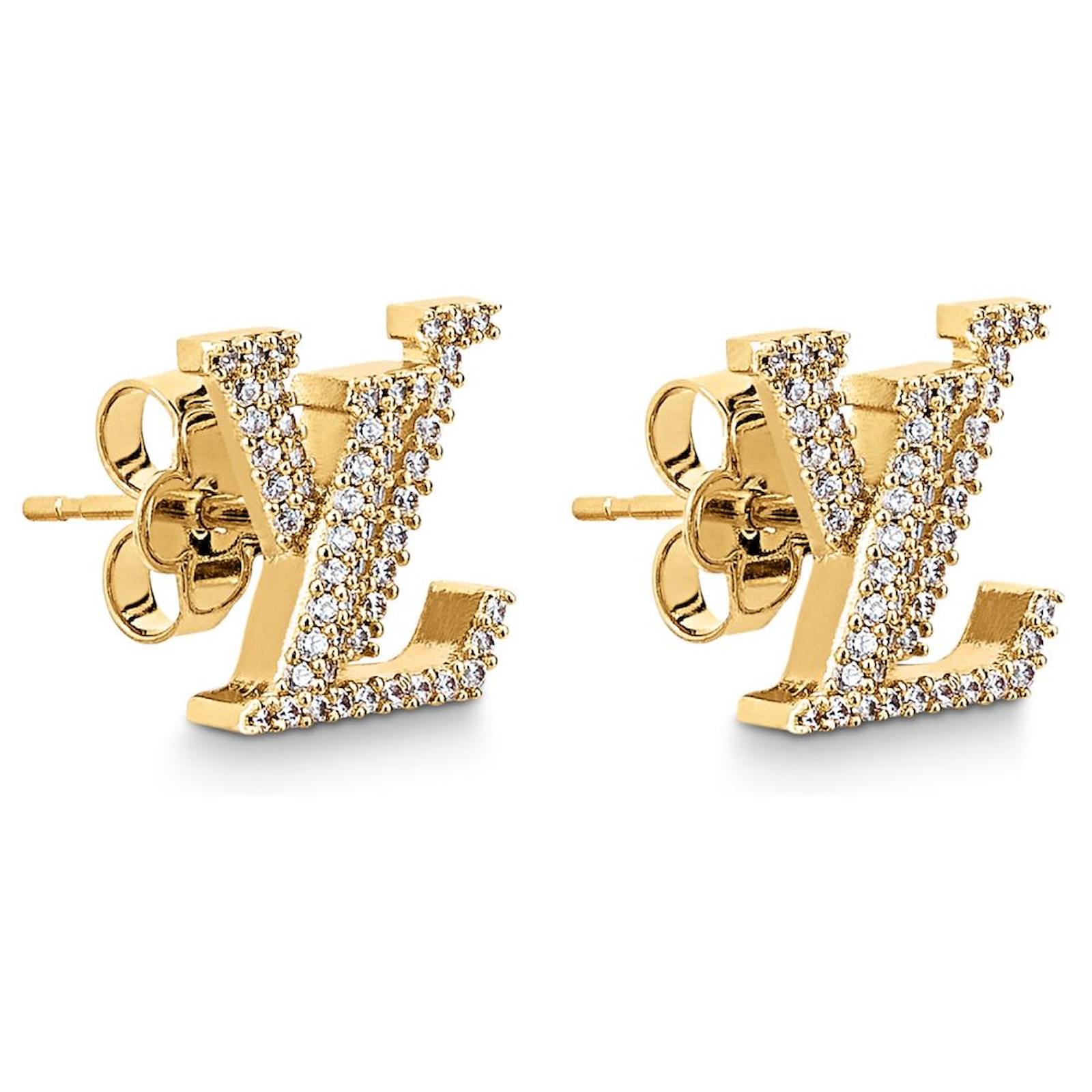 Louis Vuitton LV Iconic Earrings new Golden Metal ref.767325 Joli Closet