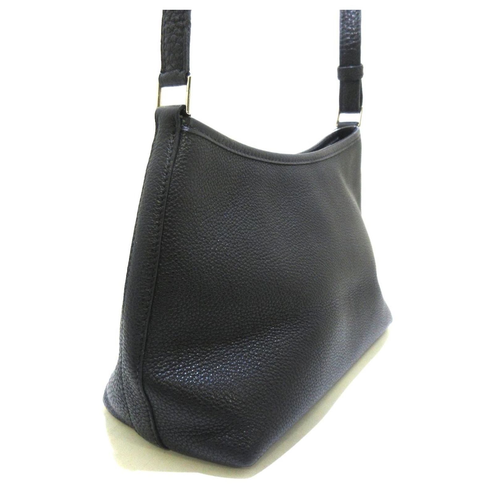 Hermès Berlingo Black Leather ref.768441 - Joli Closet