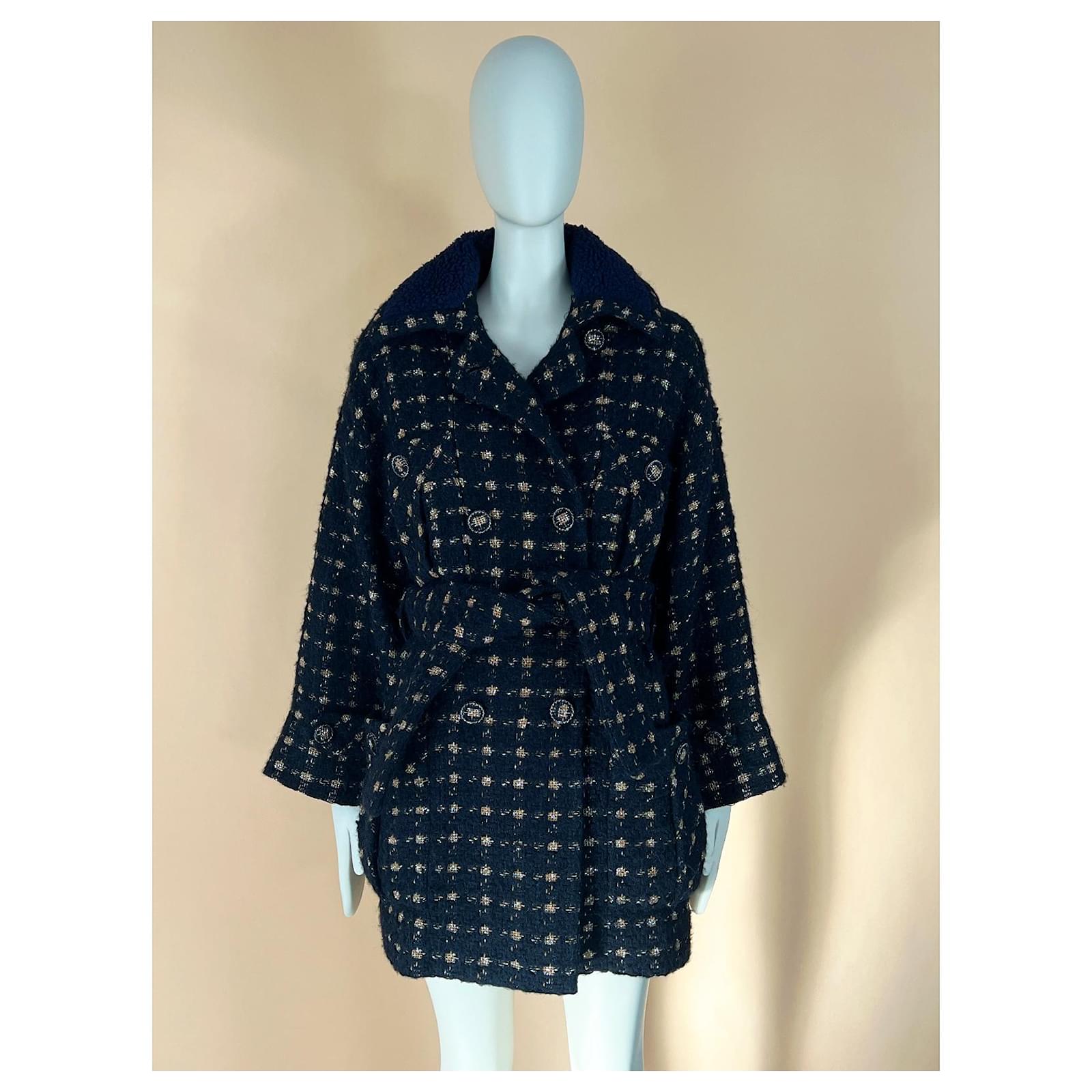 Giacca blazer donna Allegra K elegante a quadri aperto davanti tweed