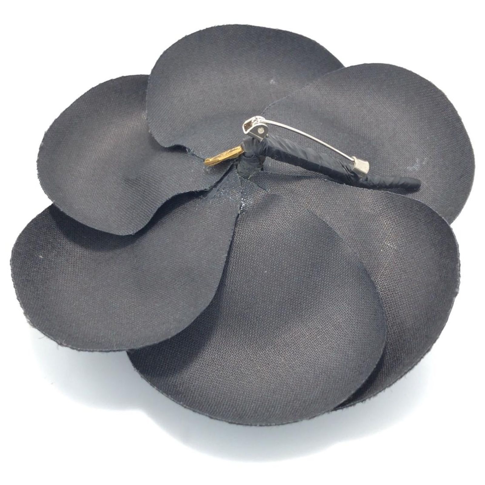 Boutons De Manchette Femme Noirs Avec Fleur De Camélia Et Perle - Doré - Élégant Pour Chemise Ou Smoking - 13