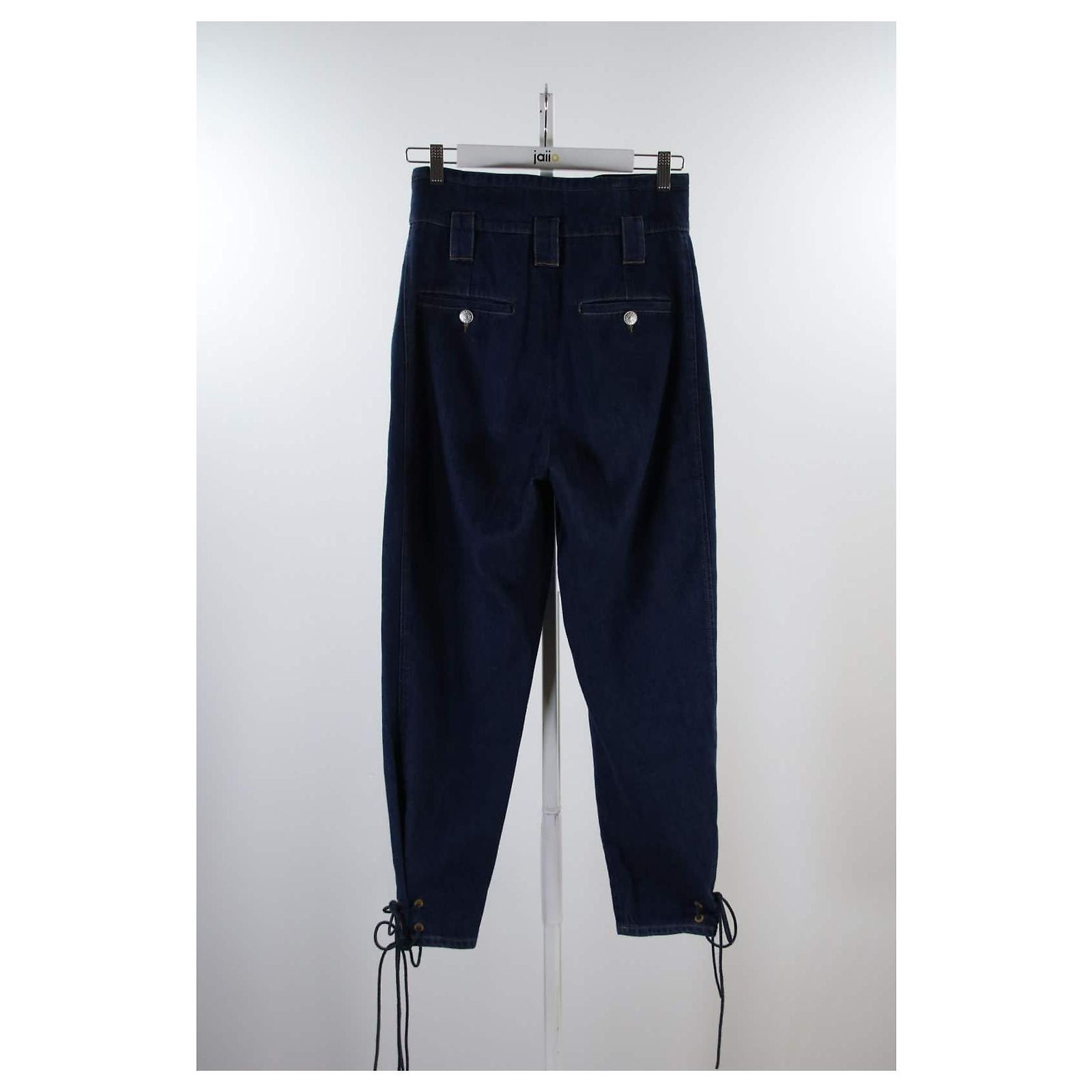 Jean Isabel Marant Étoile - Taille 36 Bleu Avec Coutures Rouges - Style Skinny - Comme Neuf (occasion)