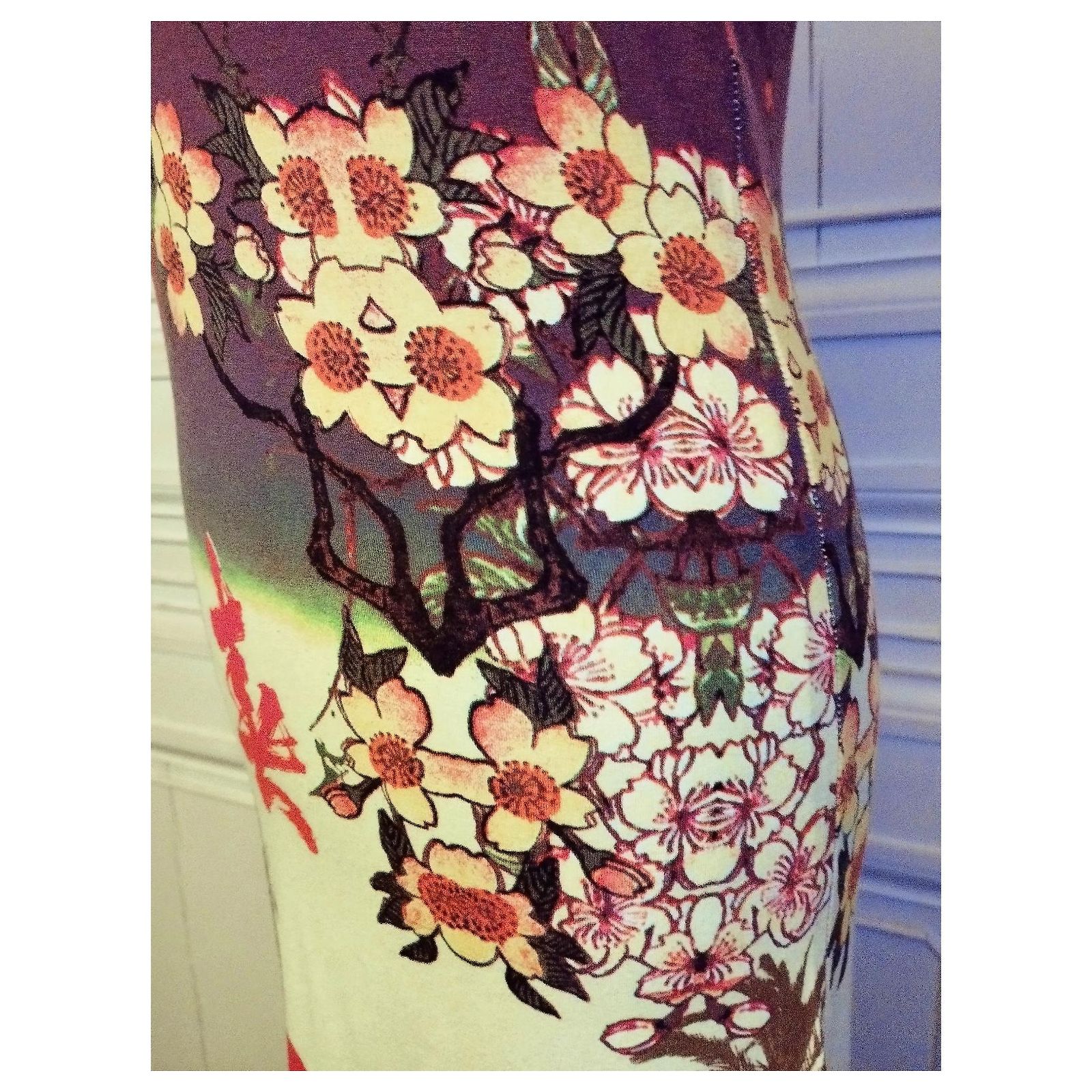 Robe Jean Paul Gaultier Collector – Modèle Japonais Ultra Longue, Taille S, En Viscose Multicolore