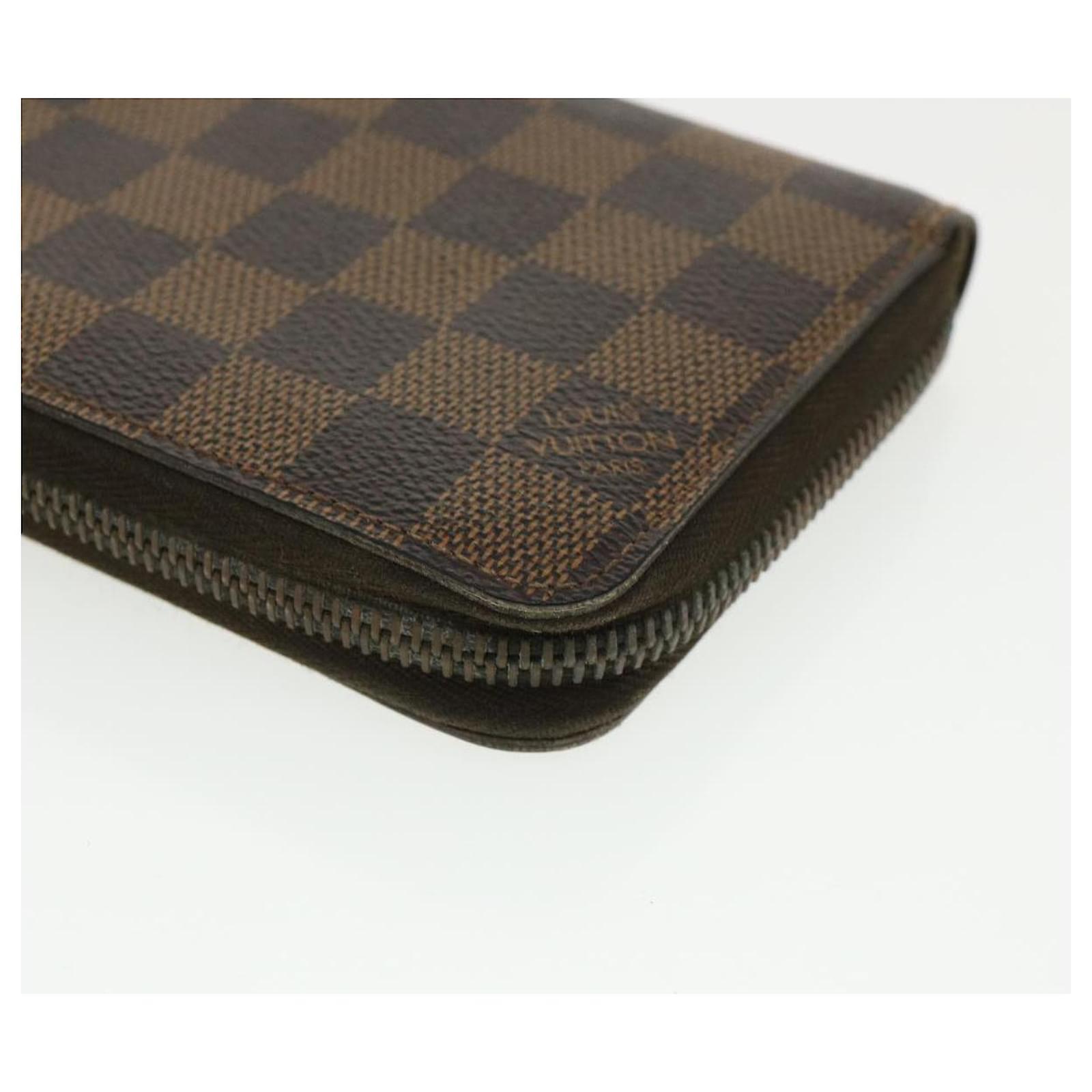 LOUIS VUITTON Damier Azur Zippy Wallet Long Wallet N60019 LV Auth ar7513