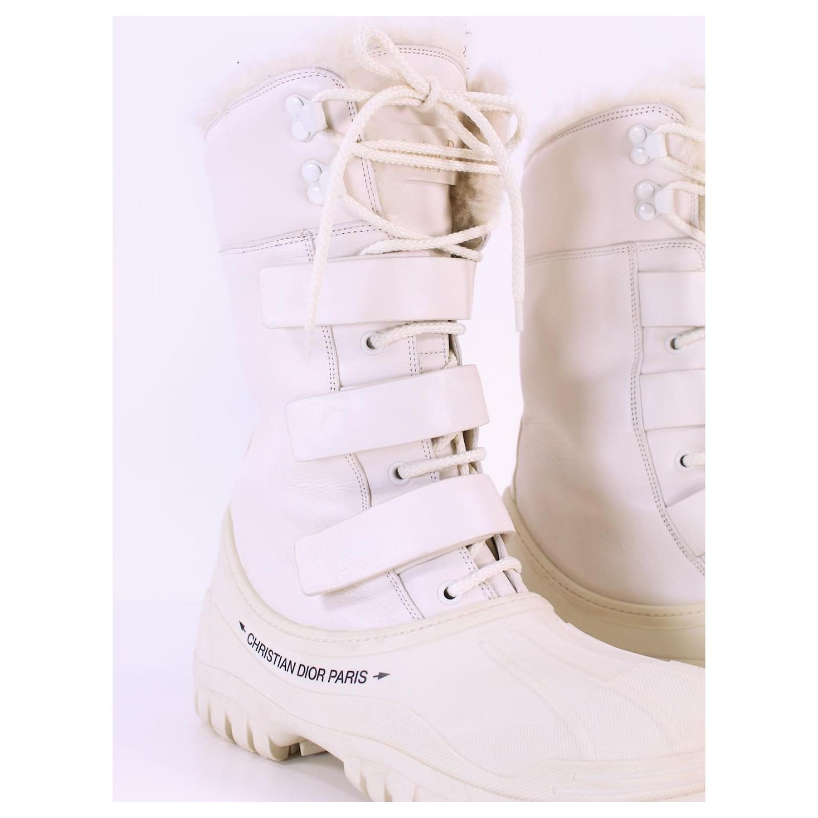 Dior boots 39 White Plastic ref.774446 - Joli Closet