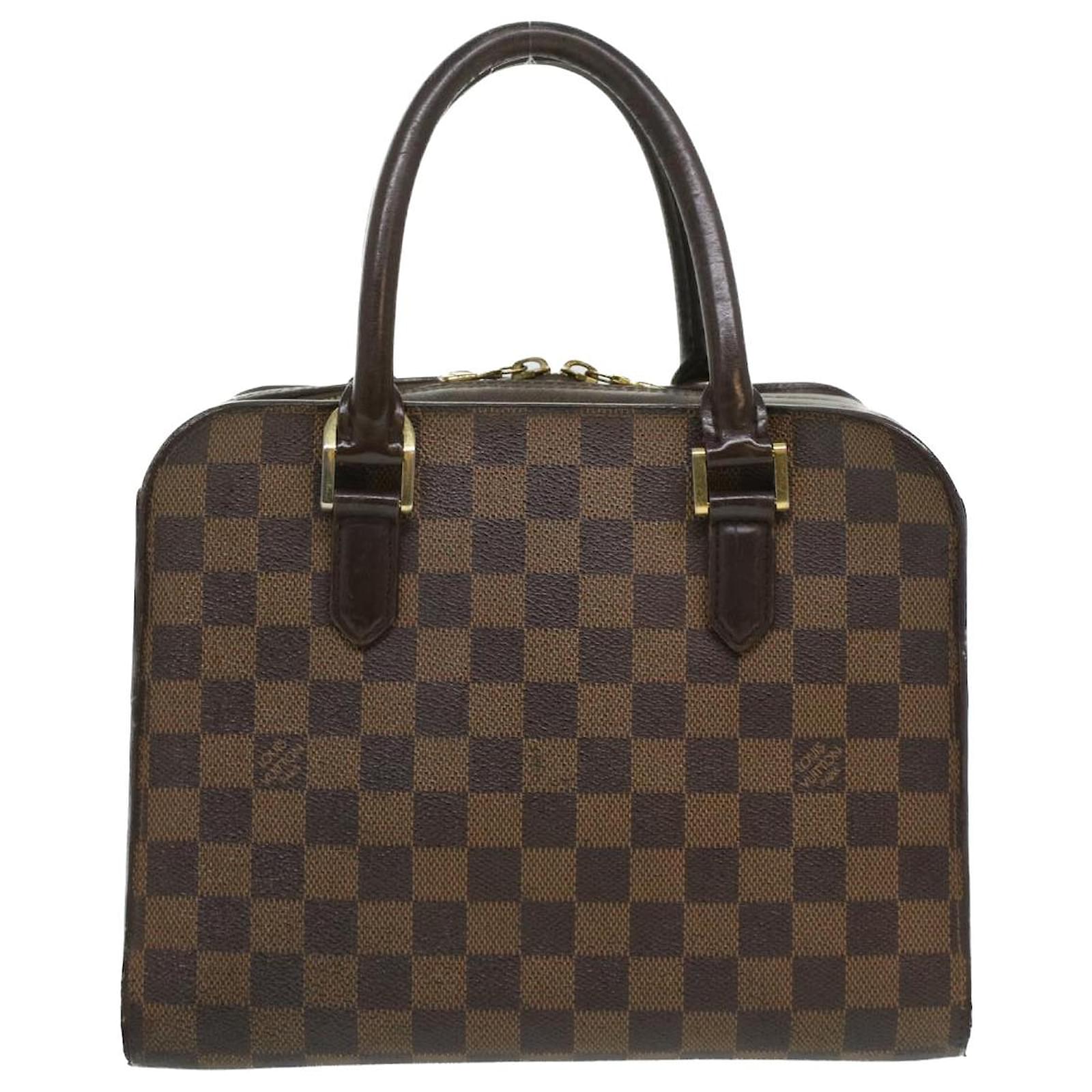 Auth Louis Vuitton Damier Triana N51155 Women's Handbag