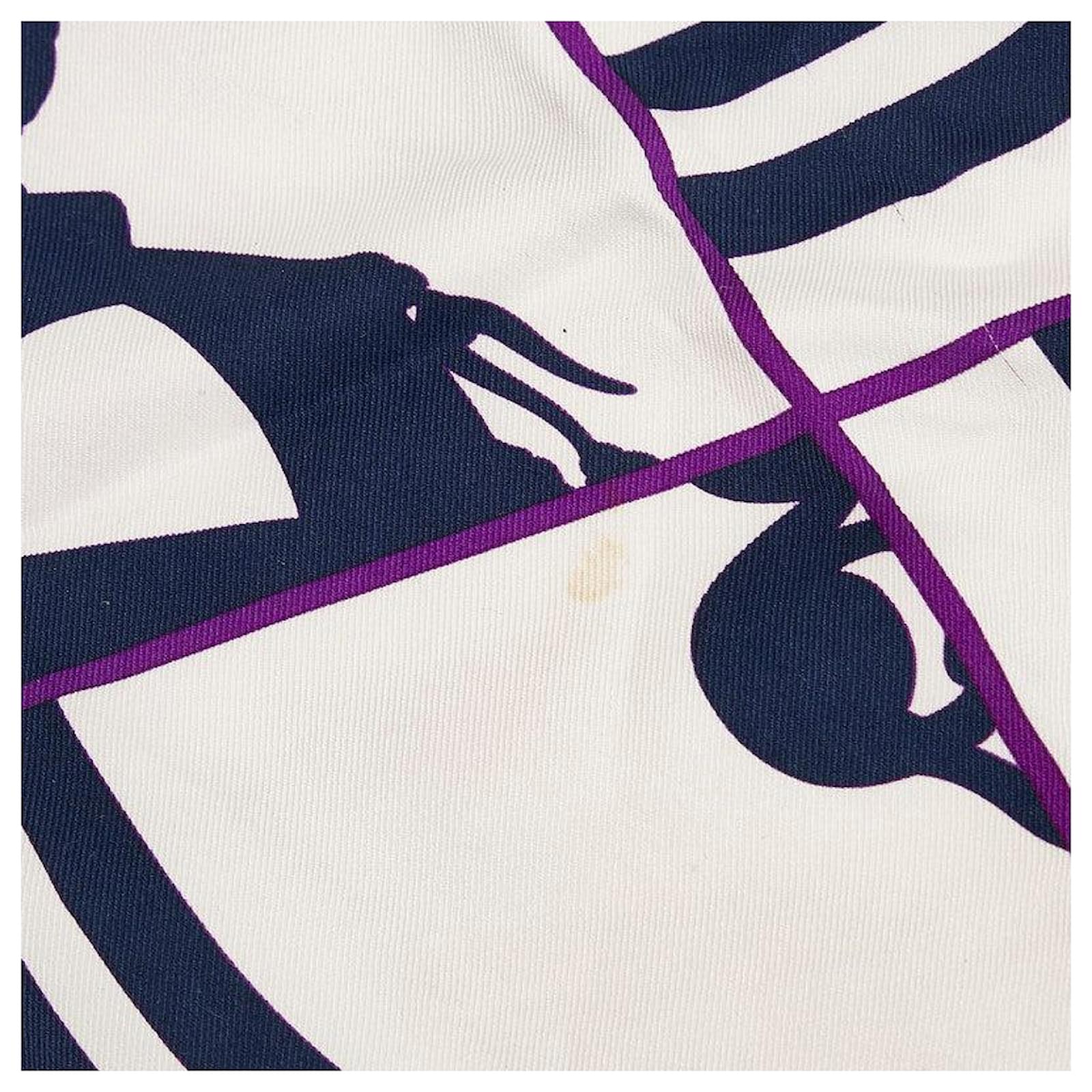 Hermès Carré En Desordre Silk Scarf Purple Ref.774569 - Joli Closet