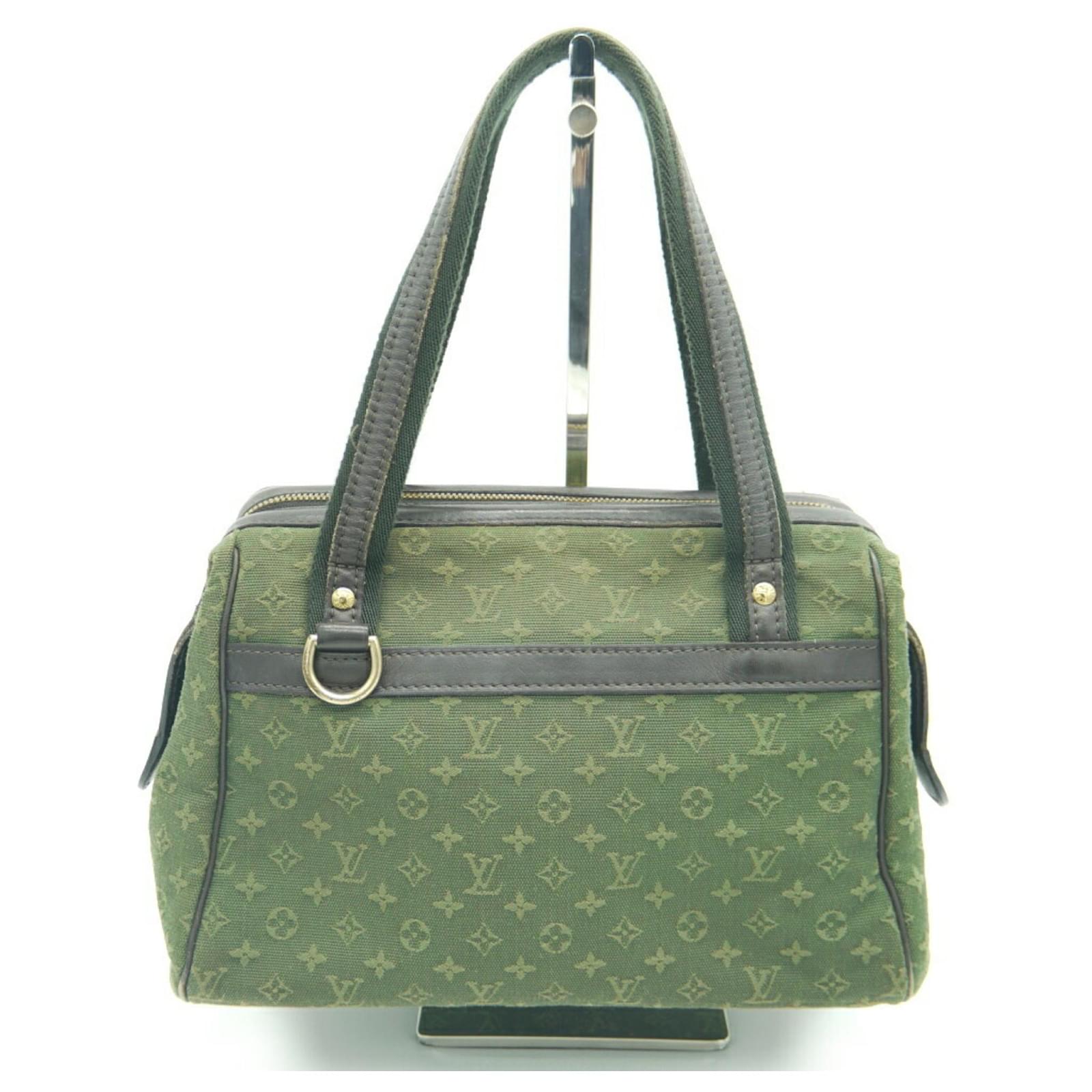 Louis Vuitton Khaki Green Monogram Mini Lin Josephine PM Speedy