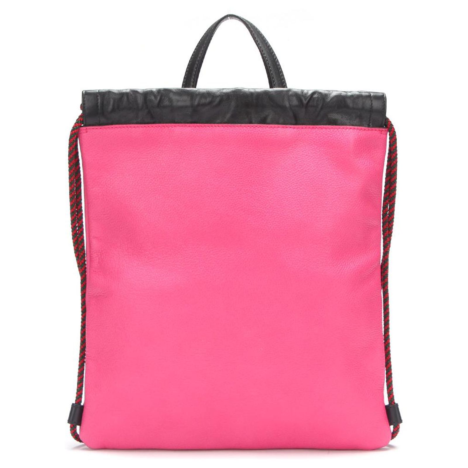 Gucci Leather Drawstring Backpack 523586 Pink Pony-style  display picture 1
