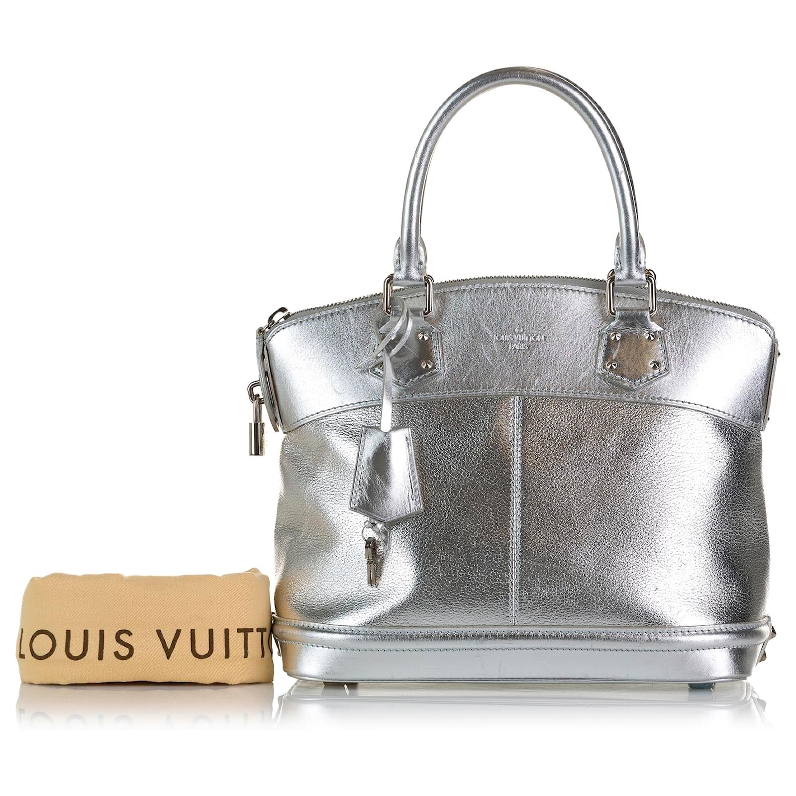 Louis Vuitton Silver Suhali Lockit PM Handbag