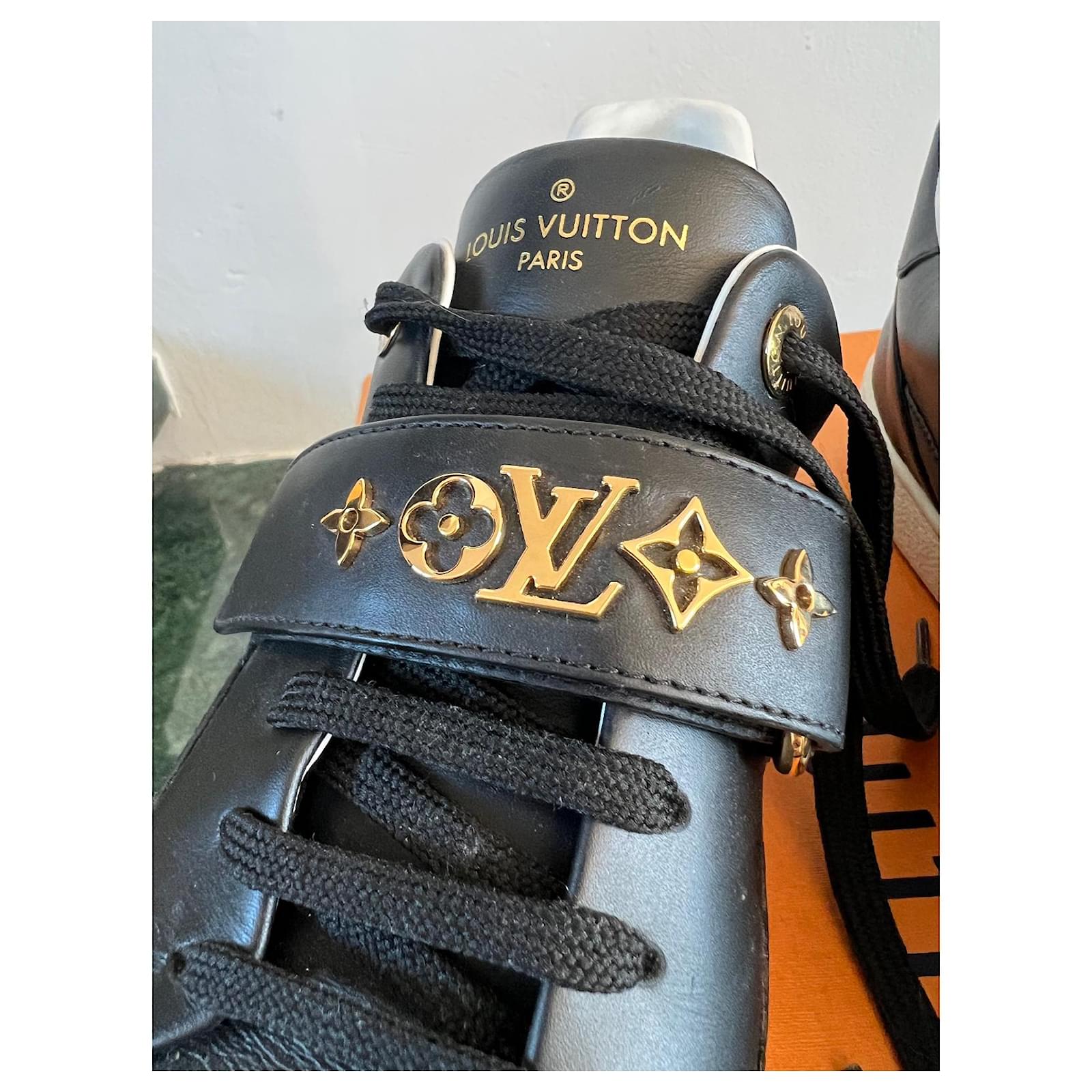 Louis Vuitton Men's LV Trainer Velcro Sneakers Leather and Mesh Multicolor