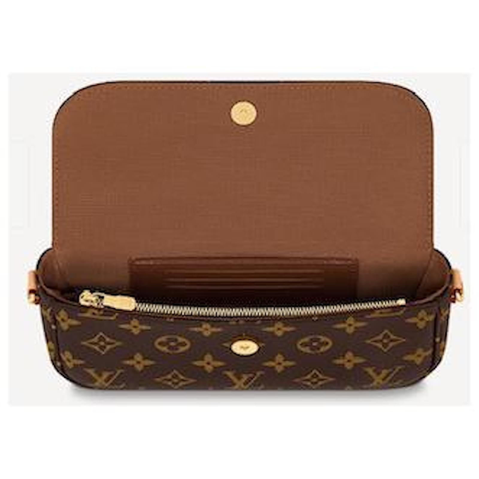 Louis Vuitton LV Ivy Wallet on chain new Brown Cloth ref.777694