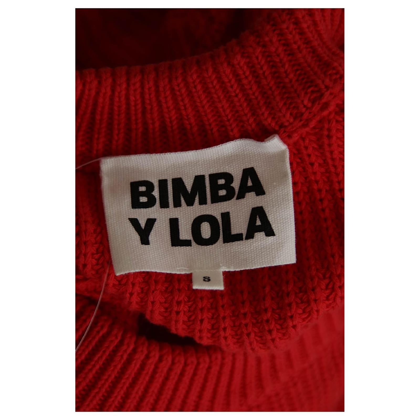 Bimba Lola Bimba y Lola Sweater/Cardigan 36 Red Cotton ref