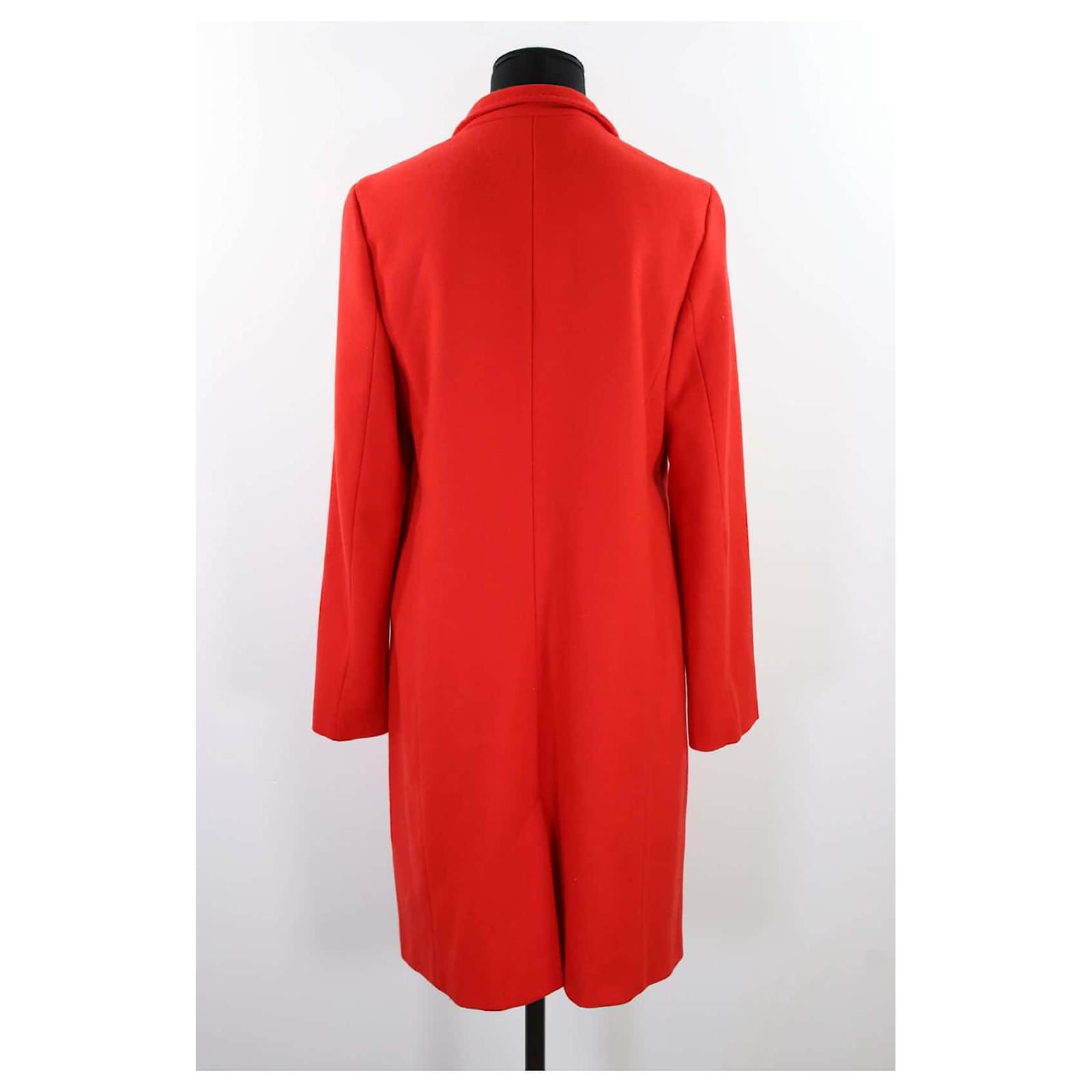 Escada Coat 36 Red Wool ref.779404 - Joli Closet