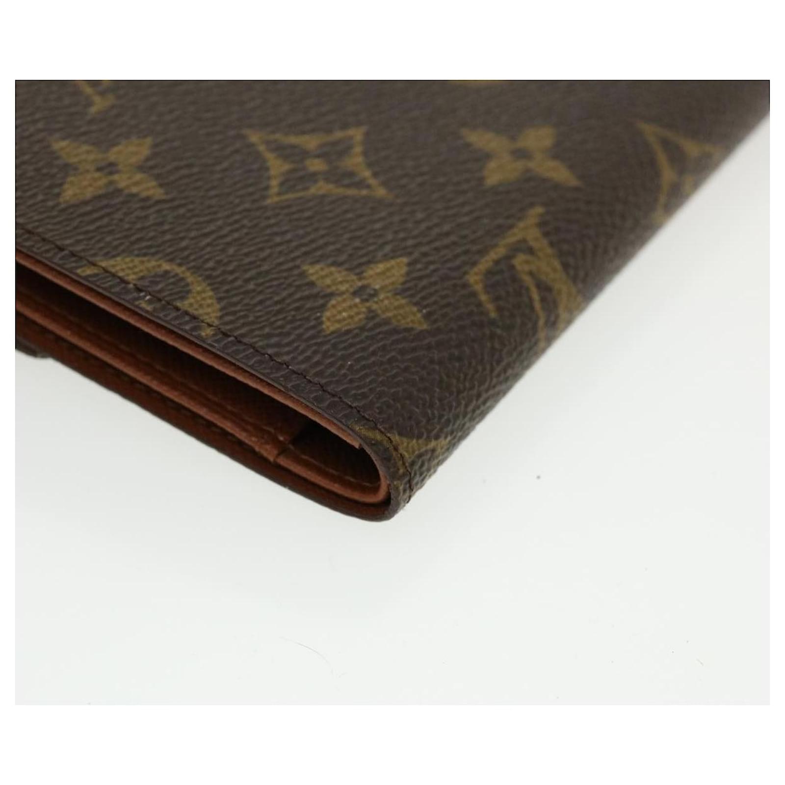 Auth Louis Vuitton Monogram Porto Tresor Etuy Papier M61202  Women,Men,Wallet