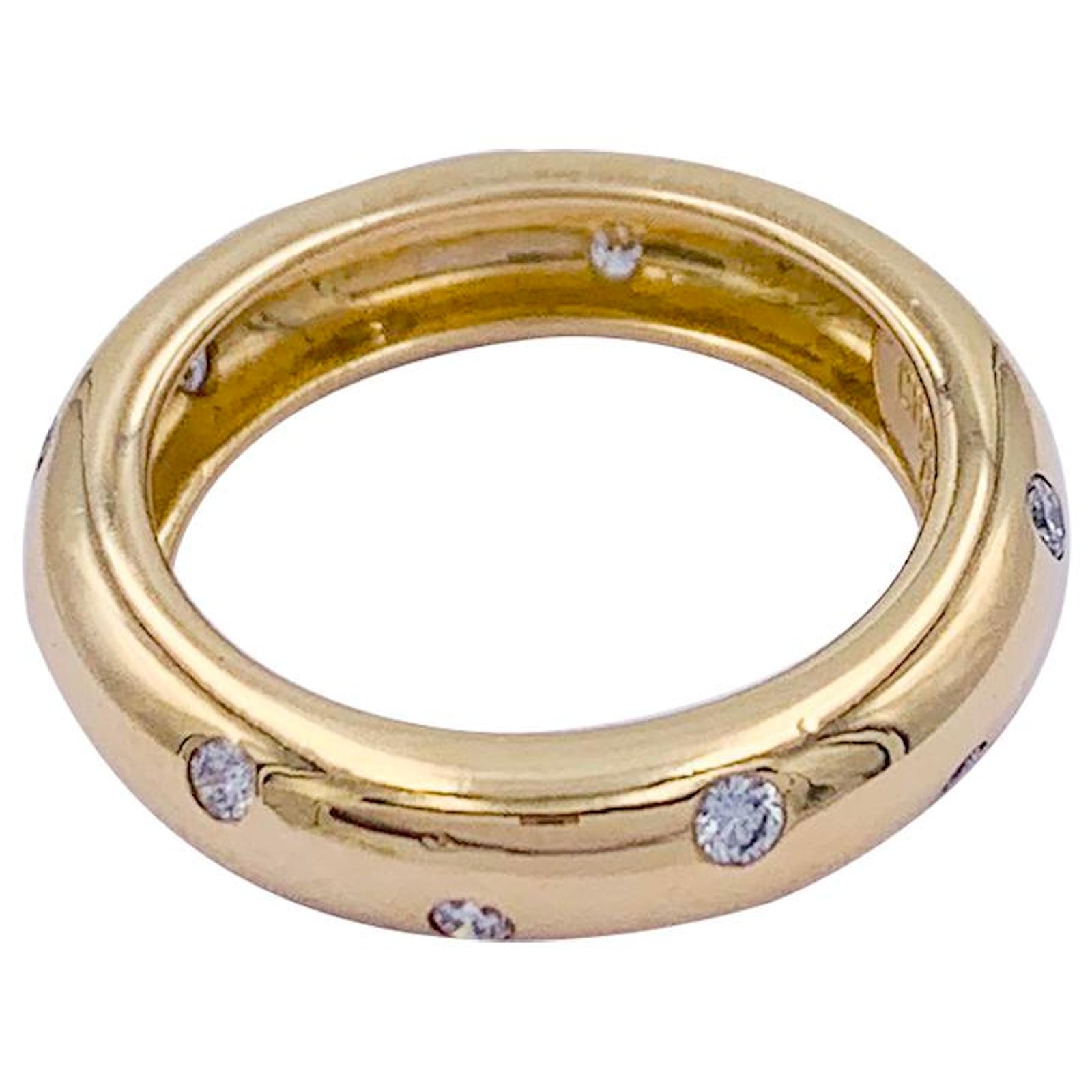 Bague Jonc 8 Diamants 