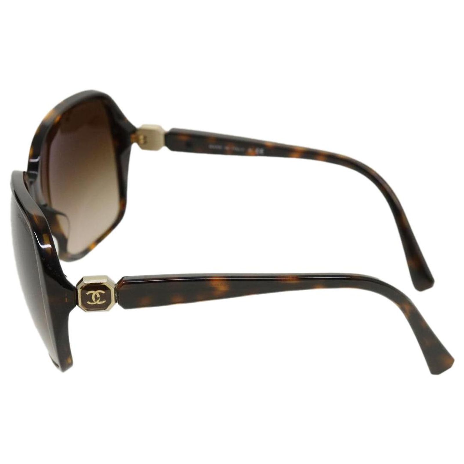 CHANEL Sunglasses Plastic Brown CC Auth 153000 CHANEL Sunglasses Brown CC Auth 35426 Plastic ref.JC782358  main image 2