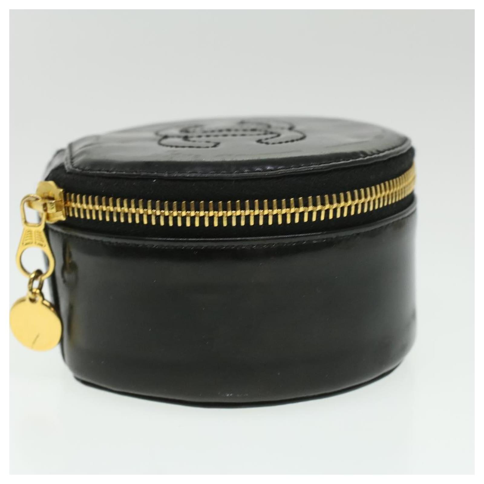 CHANEL Jewelry case Jewelry Box Patent Leather Black CC Auth bs3780  ref.783472 - Joli Closet