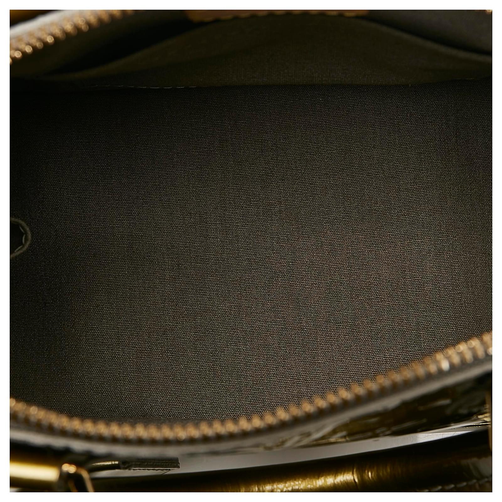 Louis Vuitton Vernis Alma BB Golden Patent leather ref.178869