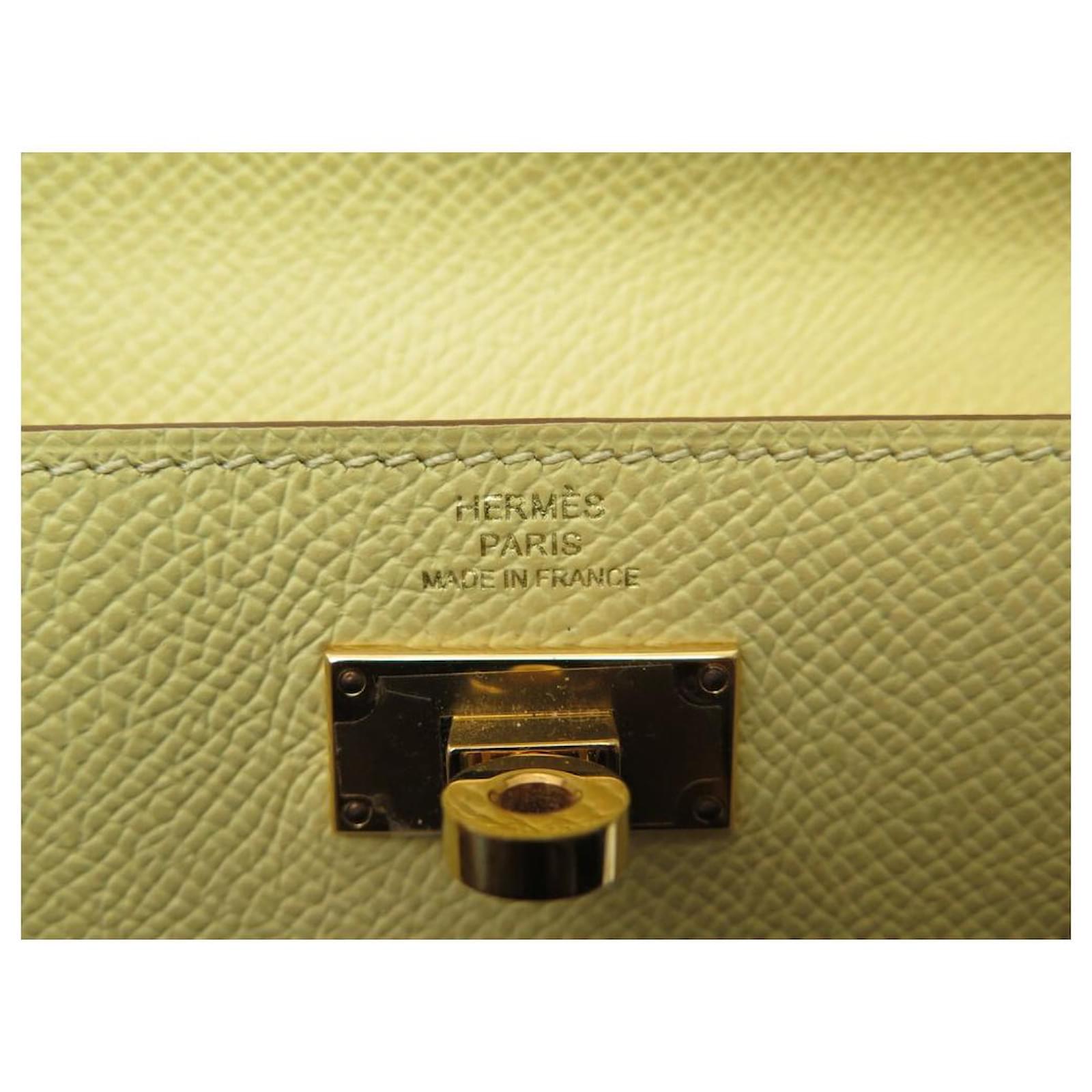 Hermès NEW HERMES KELLY POCKET COMPACT MONEY WALLET IN YELLOW EPSOM LEATHER  WALLET ref.784644 - Joli Closet