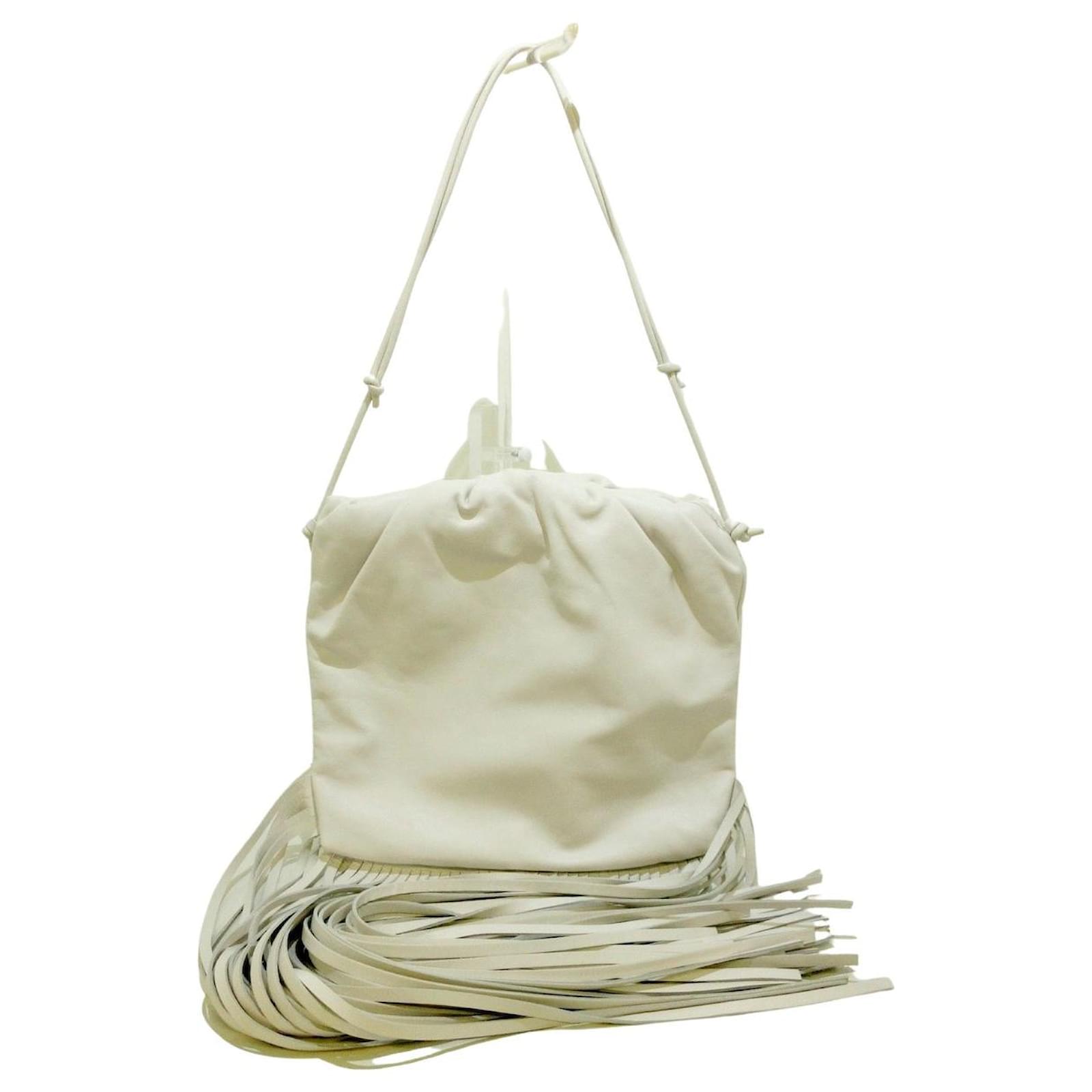 bottega white pouch