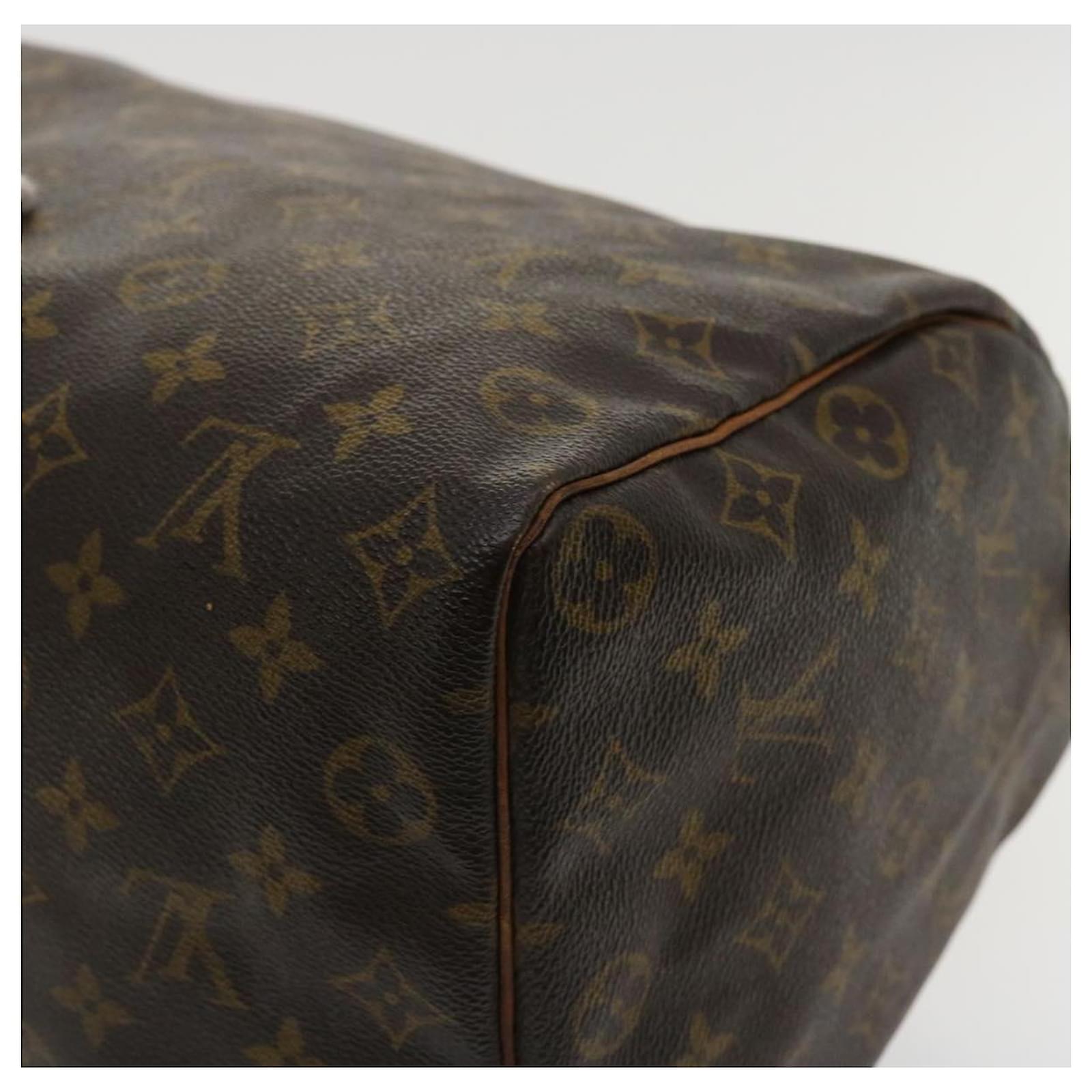 LOUIS VUITTON Monogram Speedy 35 Hand Bag Vintage M41524 LV Auth ar9187