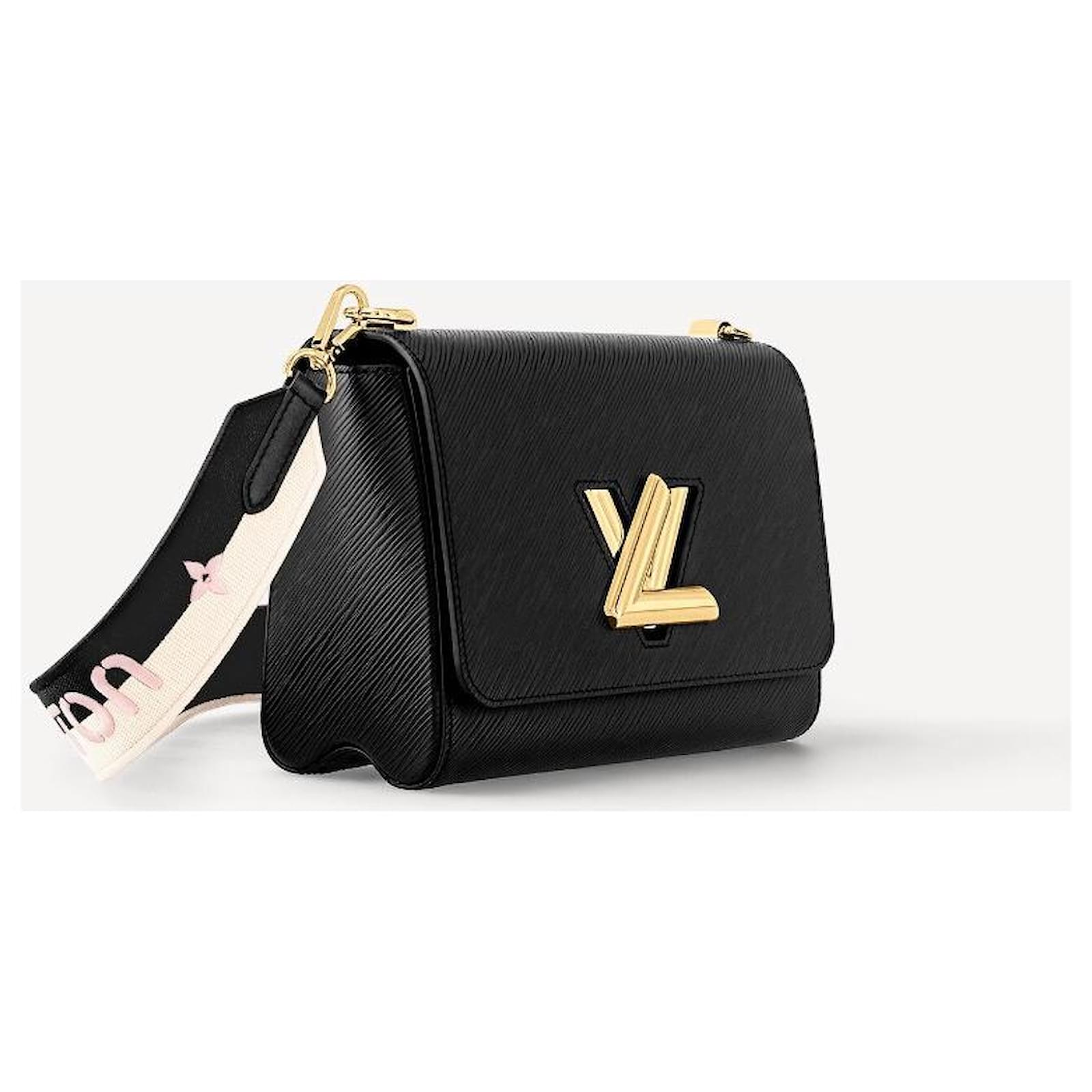 Louis Vuitton Twist MM Epi Grained Leather Black in Cowhide