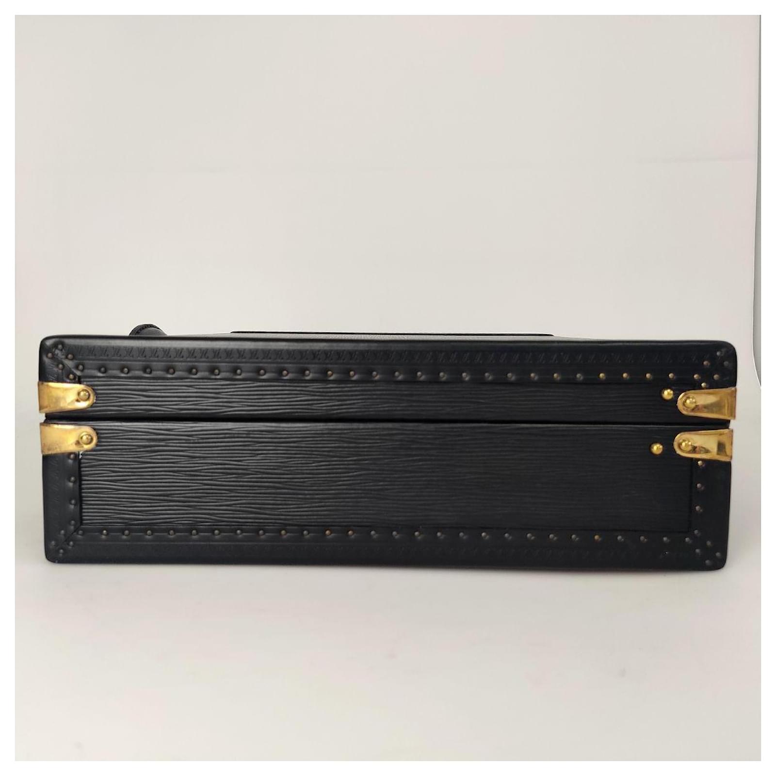 Louis Vuitton President Epi Briefcase Black Leather ref.785454 - Joli Closet