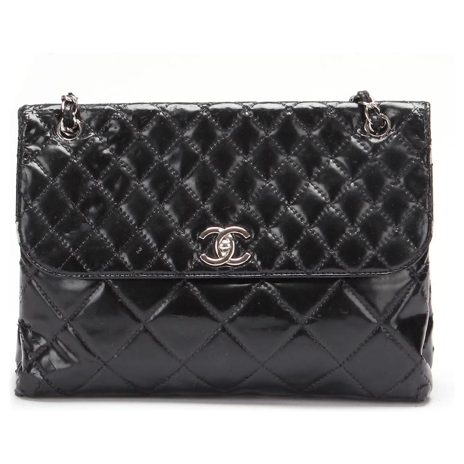 Chanel Patent In The Business Flap Bag Black Leather Lambskin ref.785506 -  Joli Closet