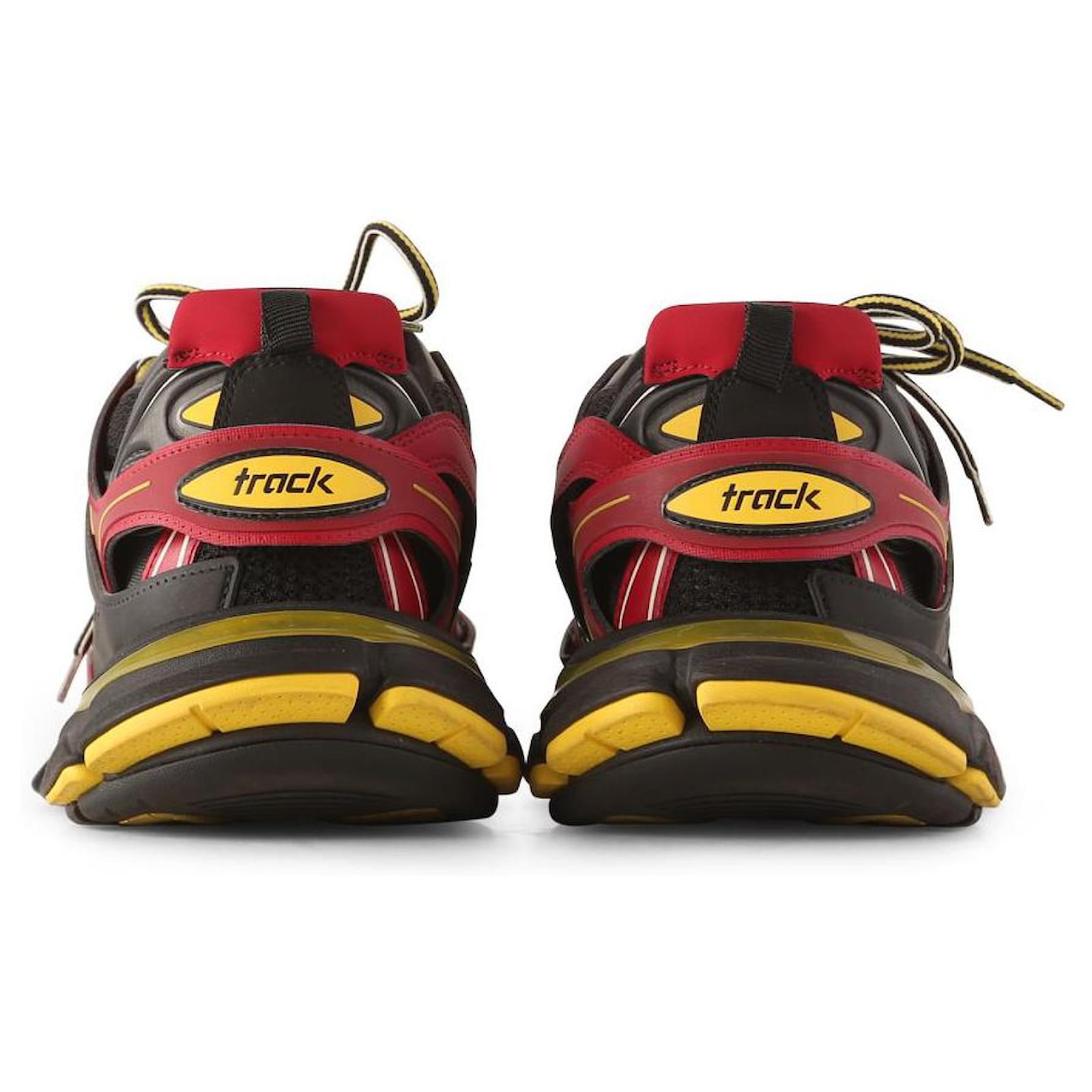 Balenciaga Red/Black/Yellow Track Sneaker, Drops
