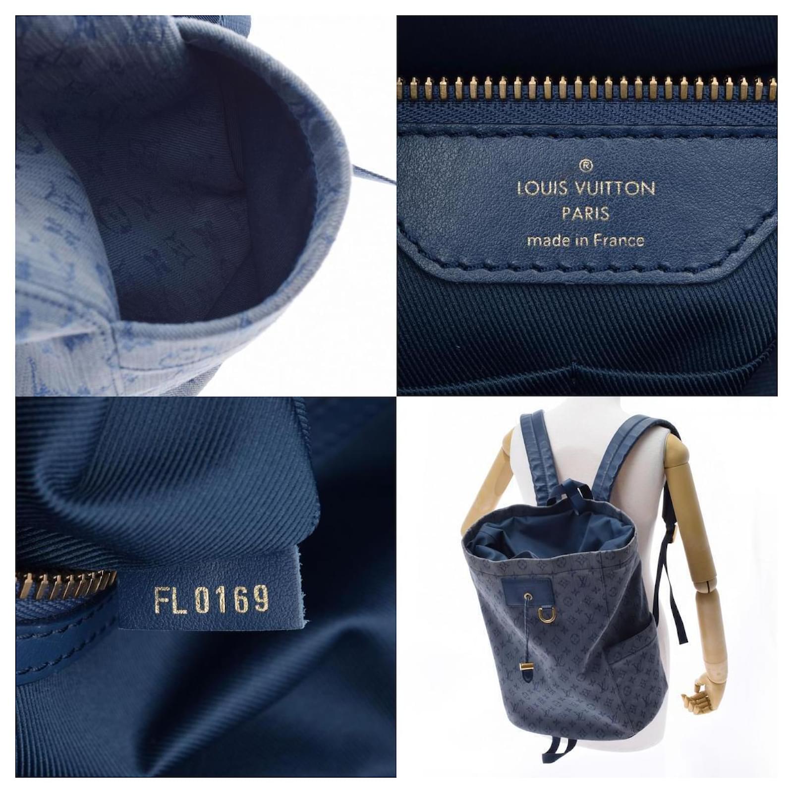 Louis Vuitton Chalk Navy blue Cloth ref.786335 - Joli Closet
