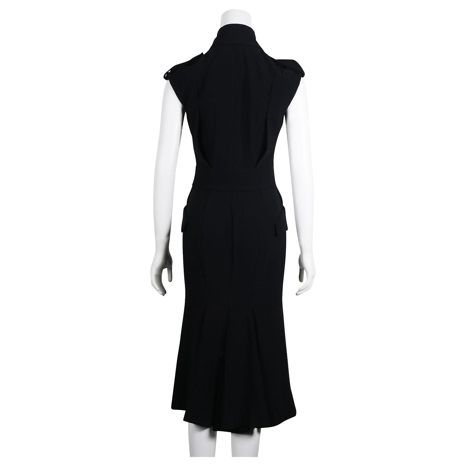 Robe Alexander McQueen Noire - Taille XS, Occasion En Très Bon état