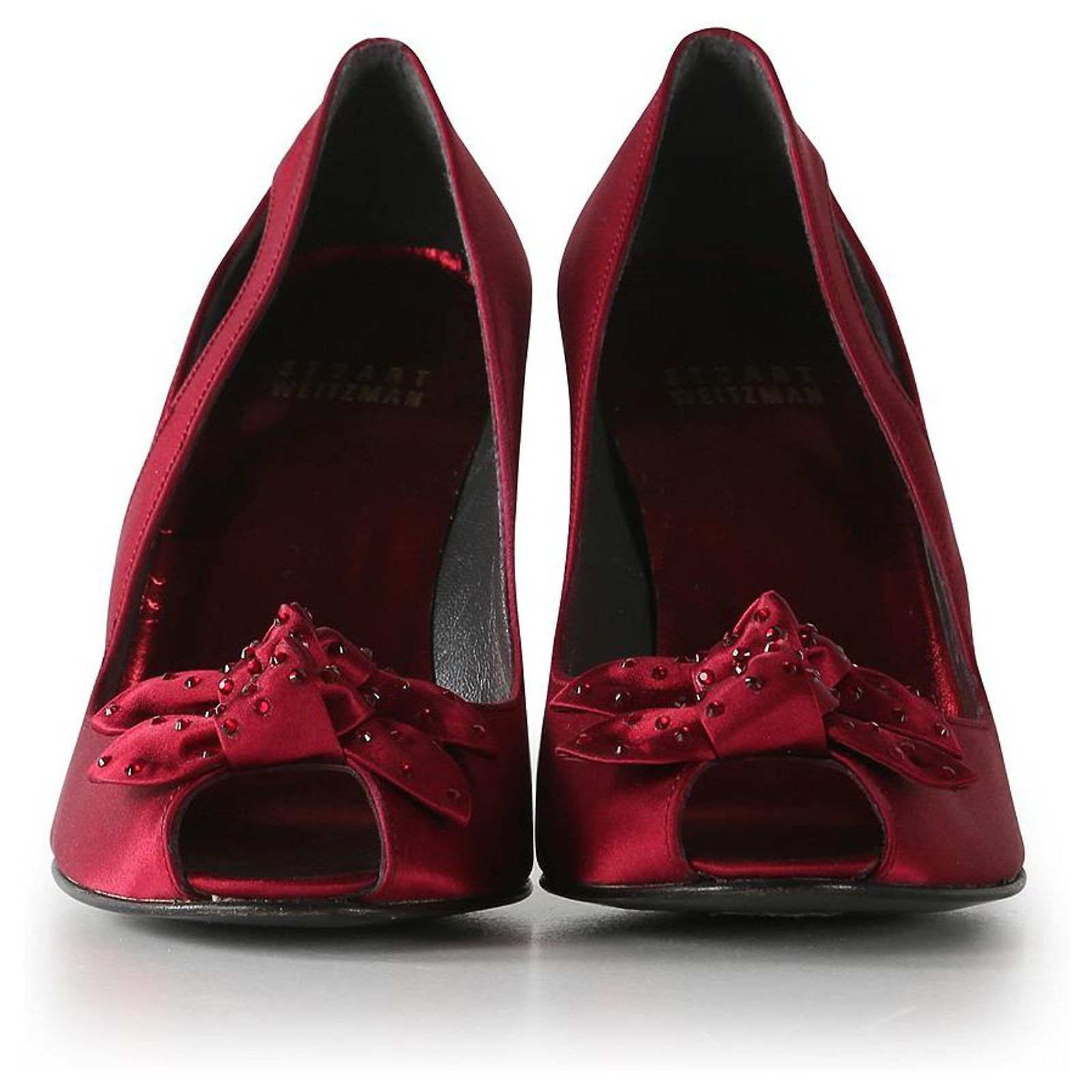 Escarpins Stuart Weitzman Argent à Bride Talons Hauts - Taille 6 - Occasion Très Bon État