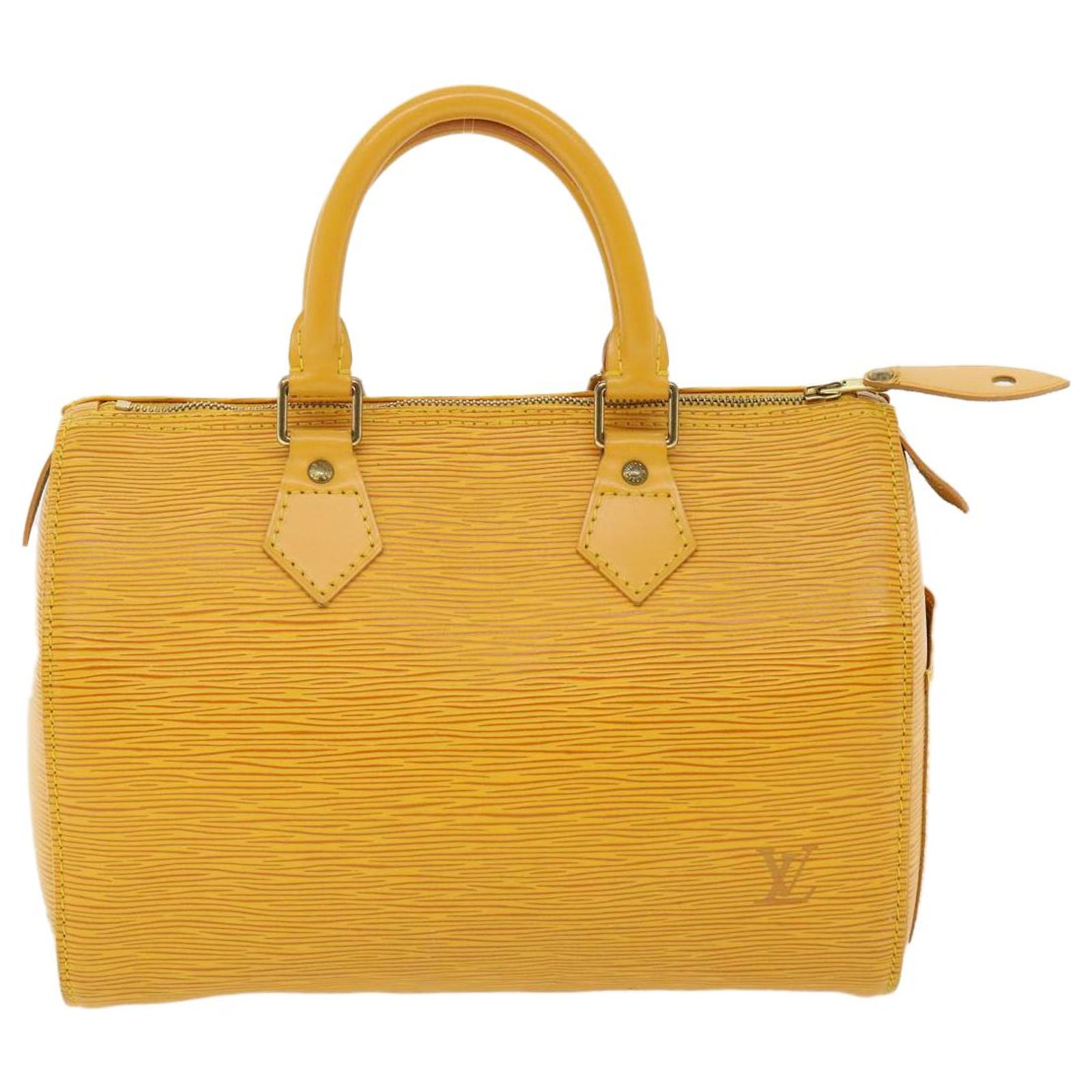 Louis Vuitton Speedy 25 Cuir Jaune ref.787313 - Joli Closet