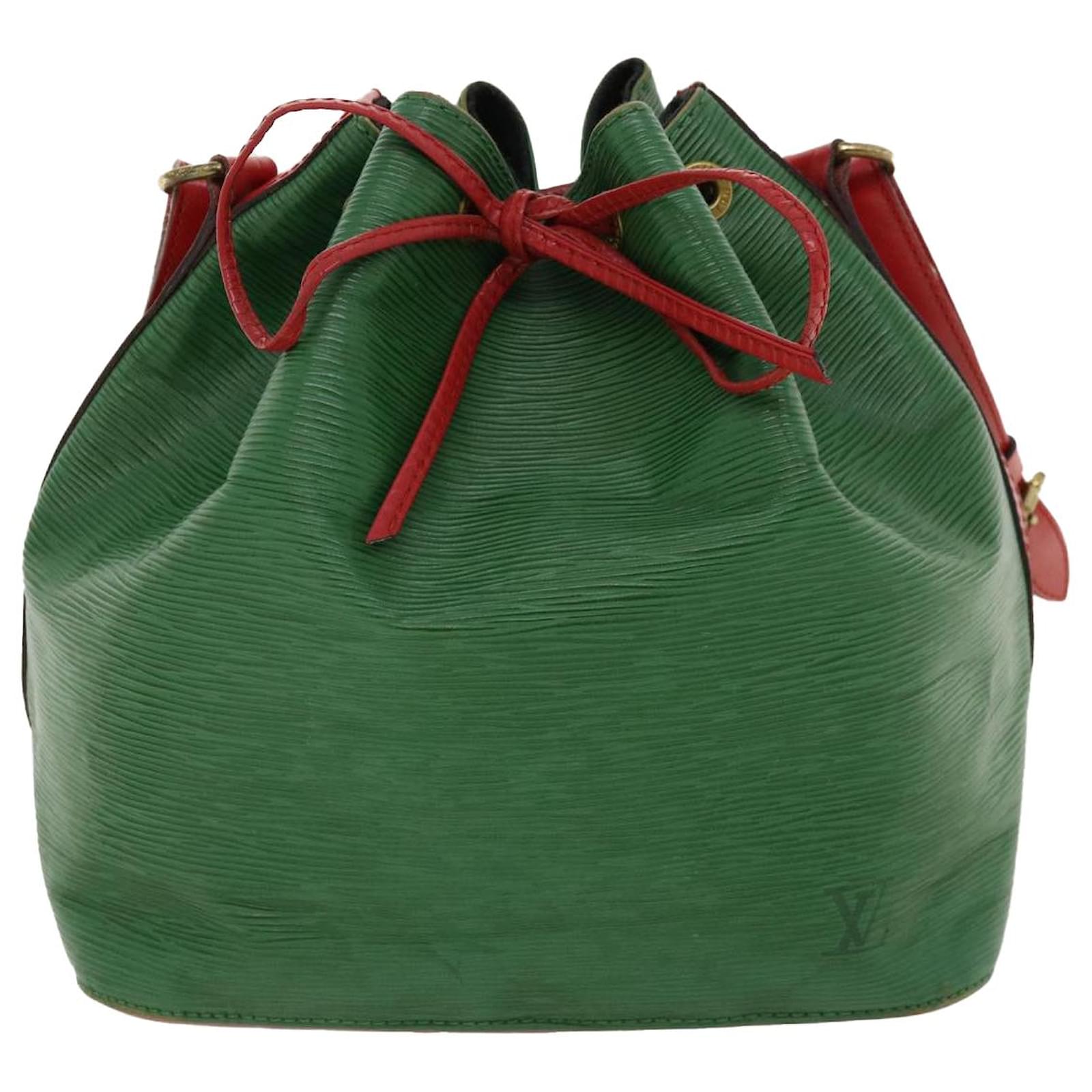 Louis Vuitton Louis Vuitton Petit Noe Bicolor Green & Red Epi Leather