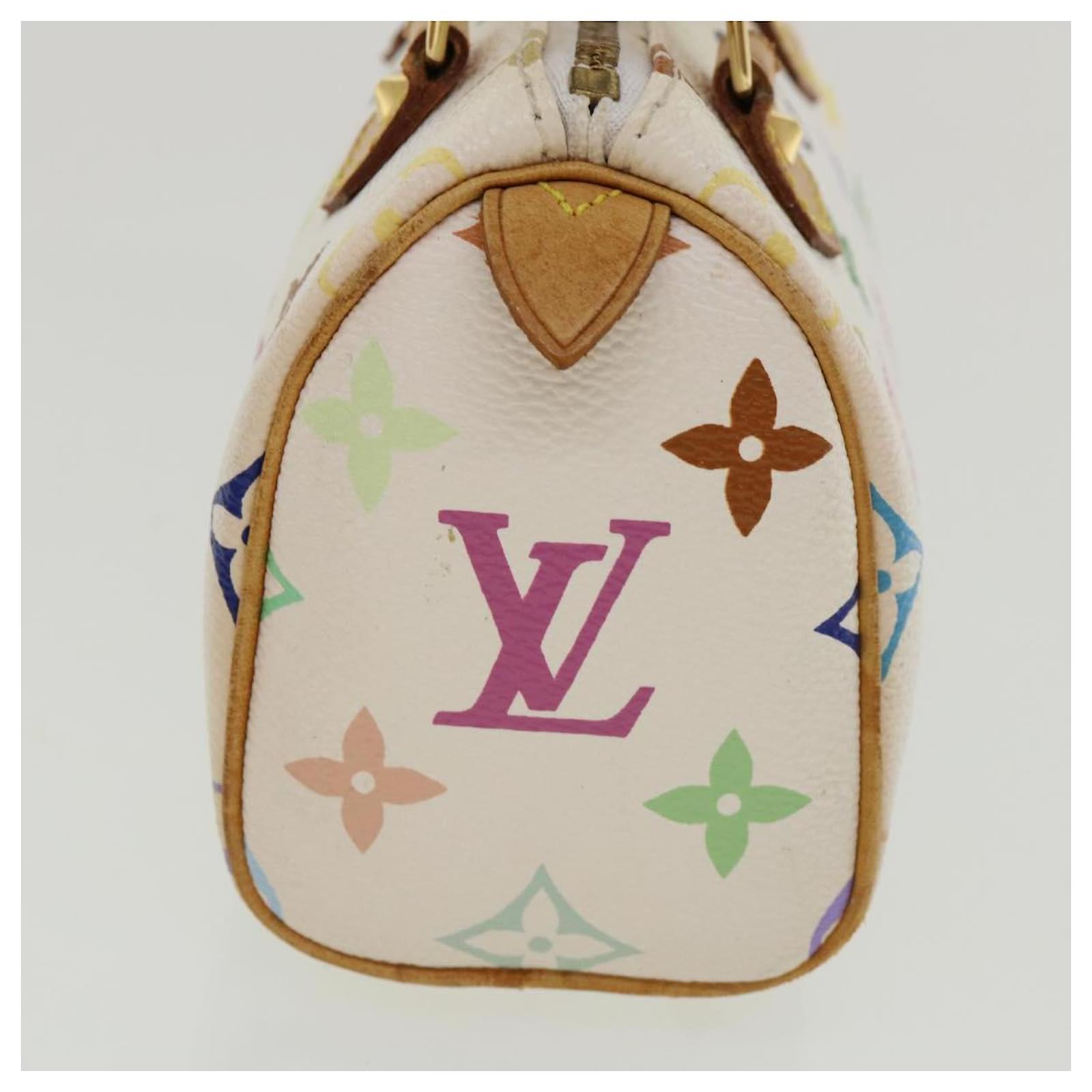 Authentic LOUIS VUITTON M92645 Multi Color Mini Speedy Handbag