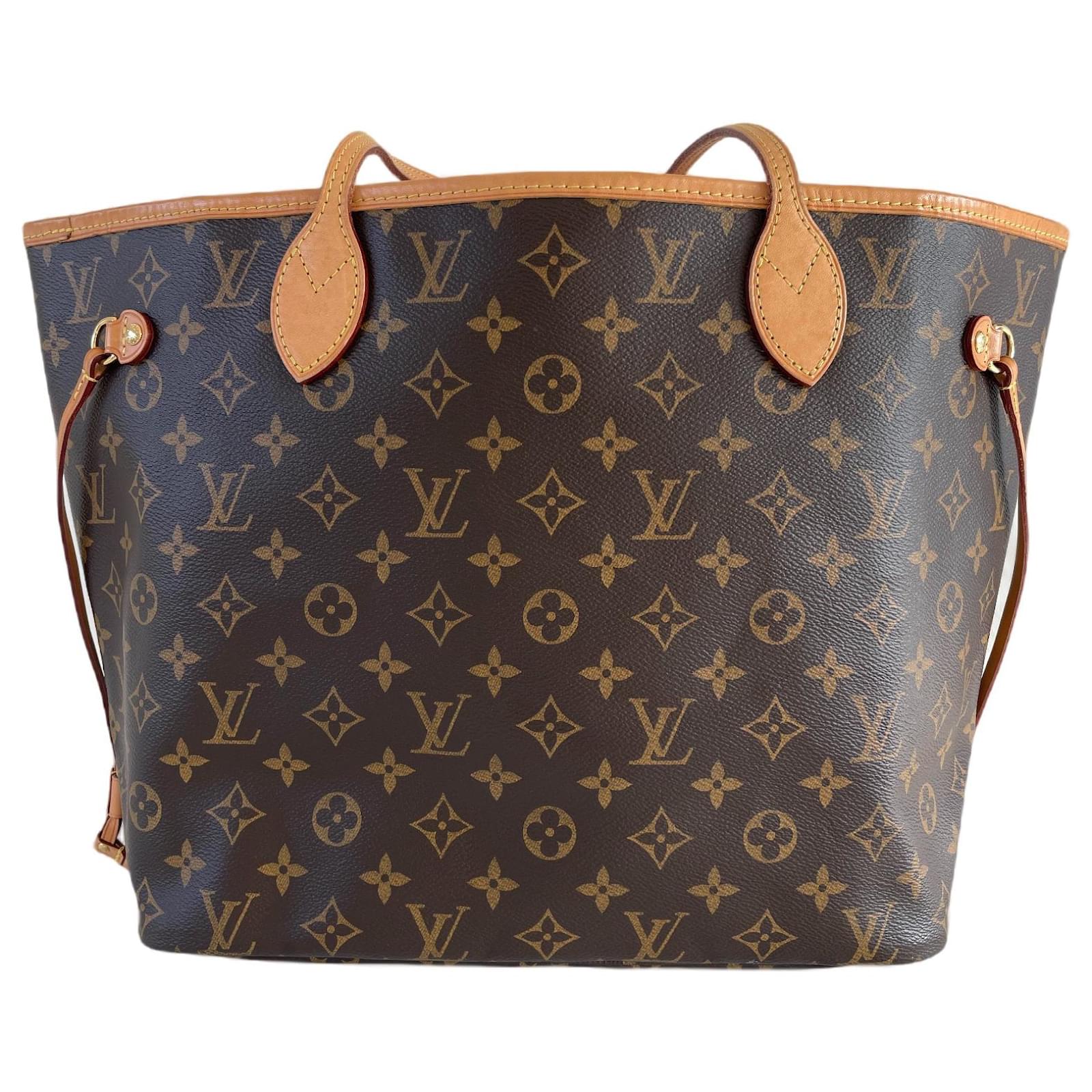 Louis Vuitton Neverfull MM shoulder bag monogram rose ballerine Brown Pink  Leather Cloth ref.787600 - Joli Closet
