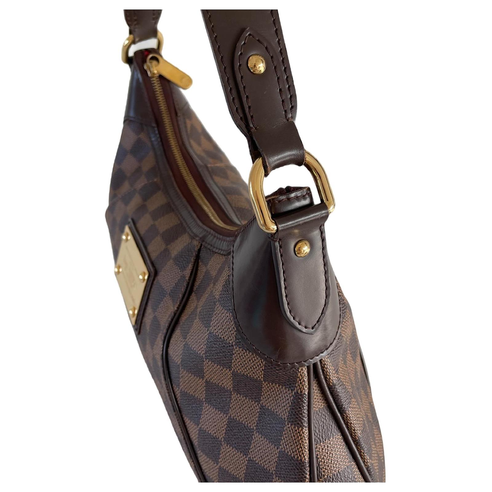 Louis Vuitton Thames shoulder bag damier ebene Brown Light brown Dark brown  Leather Cloth ref.787604 - Joli Closet