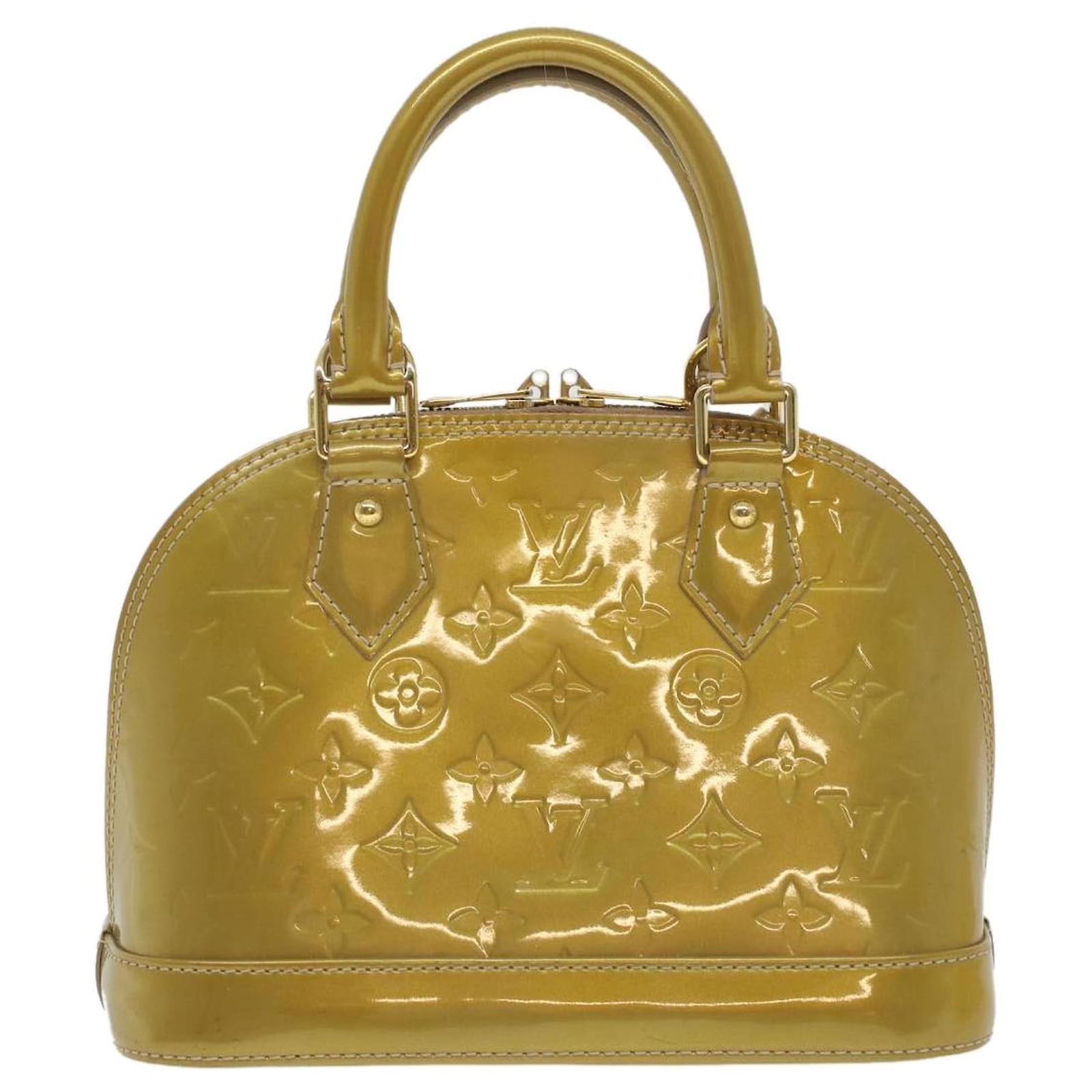 Louis Vuitton Alma BB Patent Leather Green handbag - jewelry - by